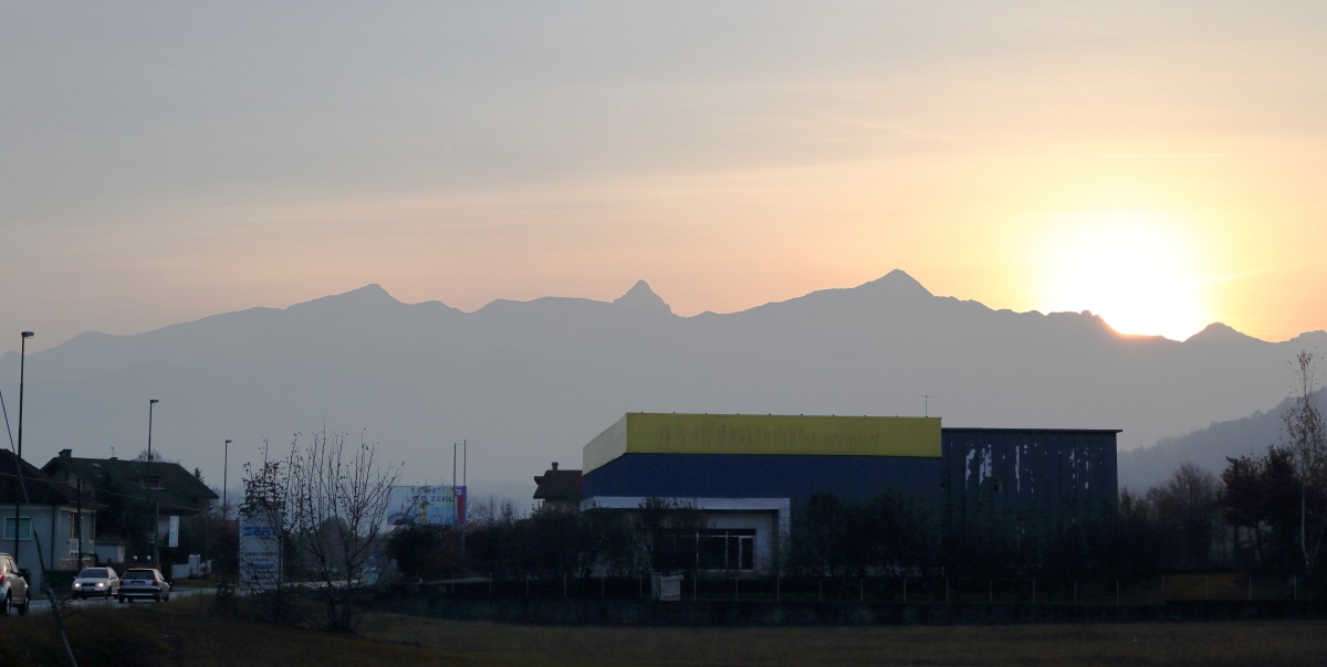 Il Monviso al tramonto visto da troppo vicino