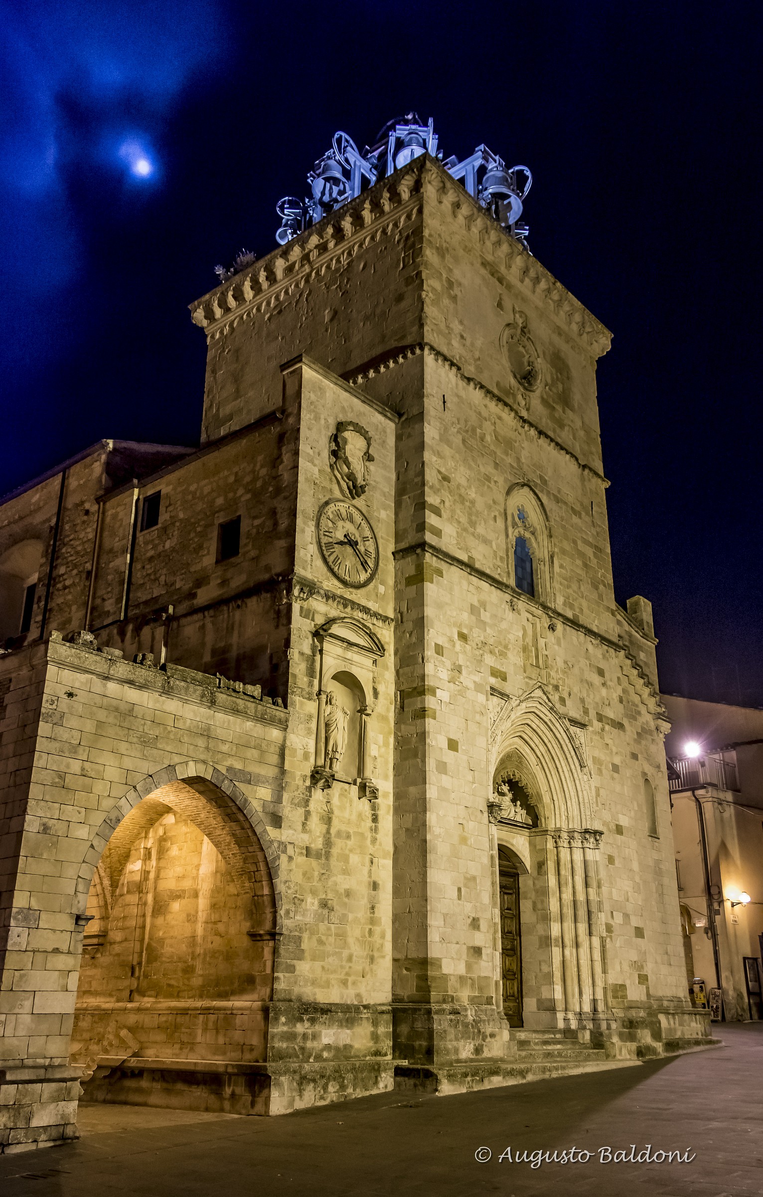 Guardiagrele (Ch) - The Cathedral and the Moon