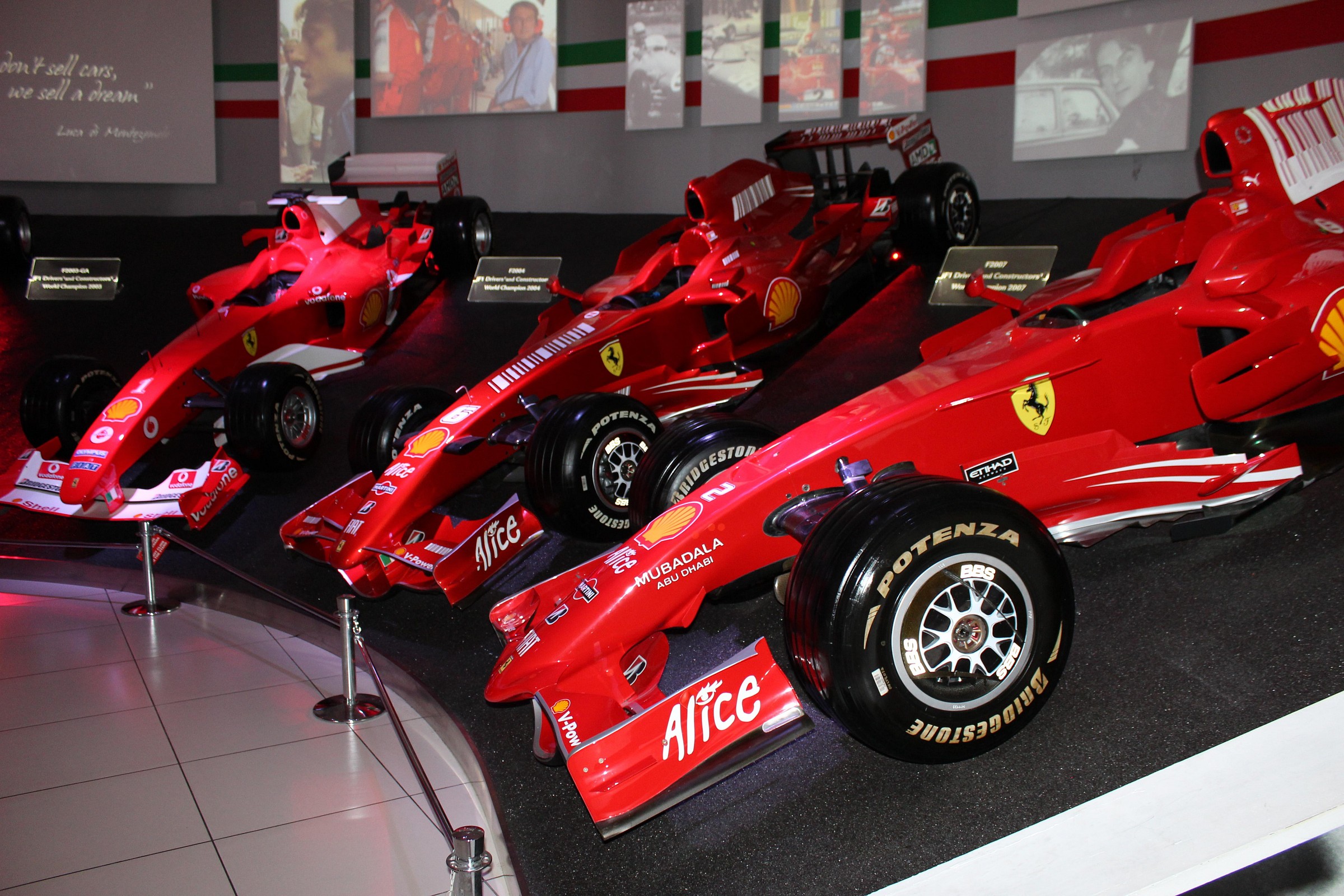 The charm Ferrari ...