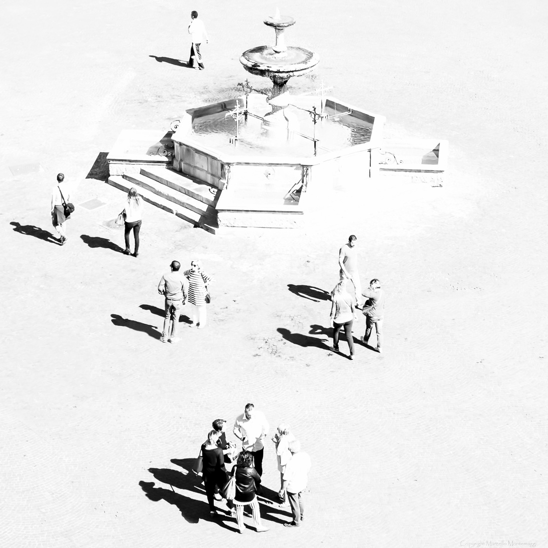 appearing in the square