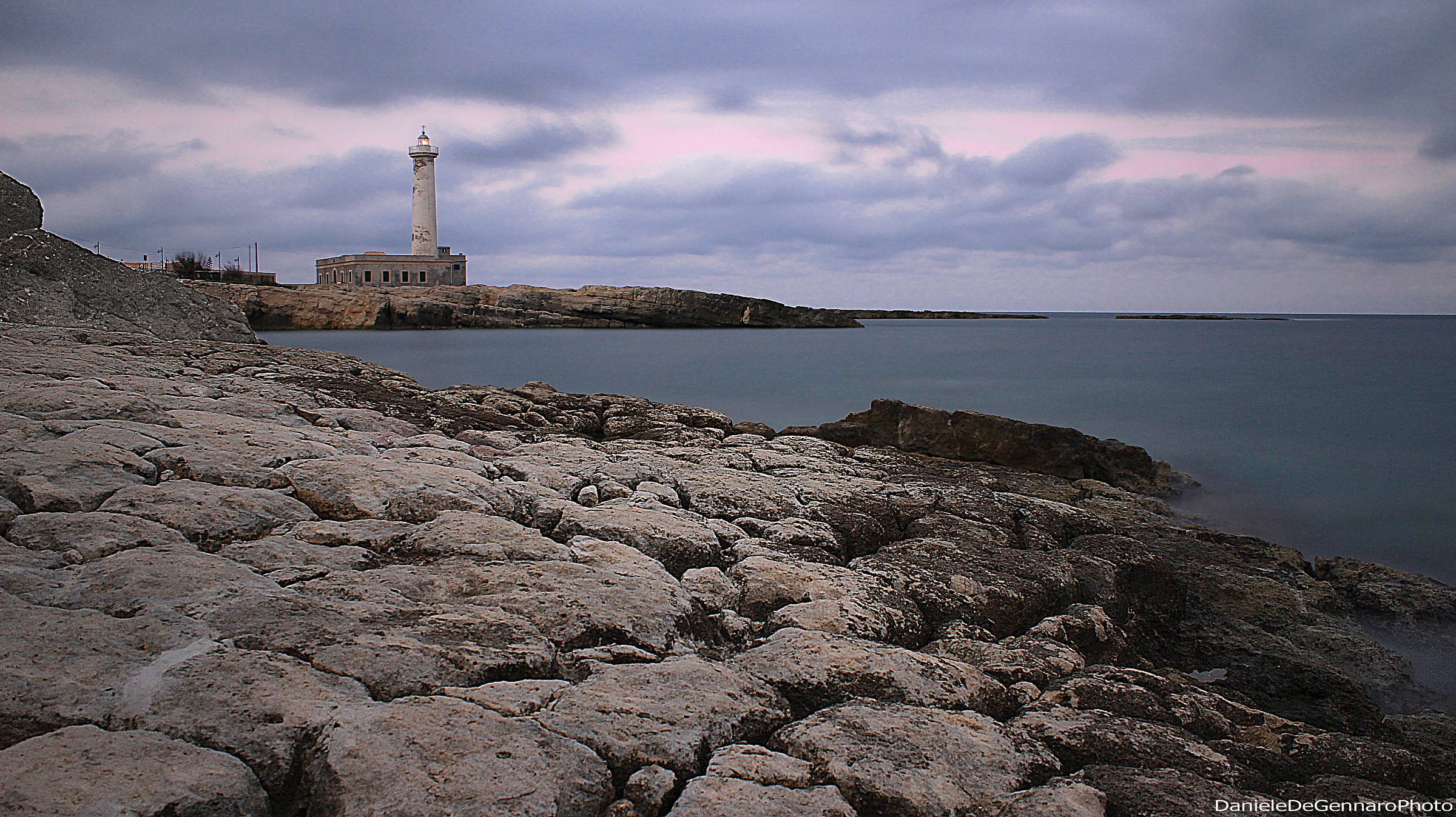 The legendary white stone of Augusta and its lighthouse