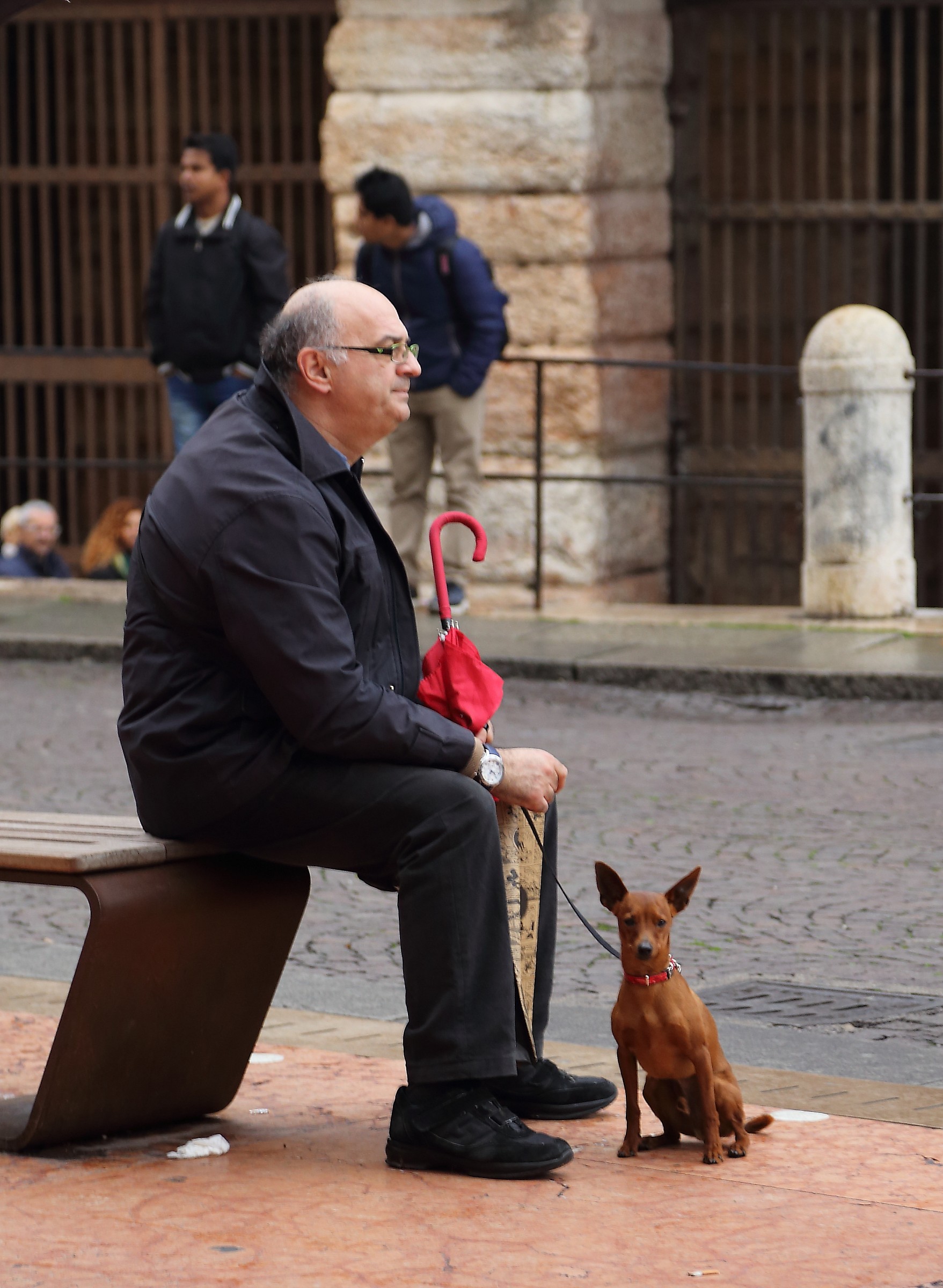 Ho l'ombrello rosso! Questi matti mi vorran al Torcolo!
