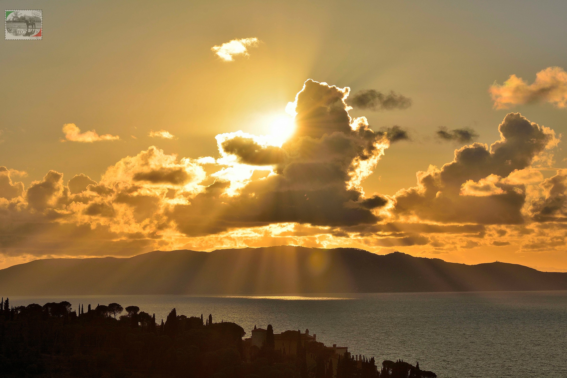 Giglio Island sunset