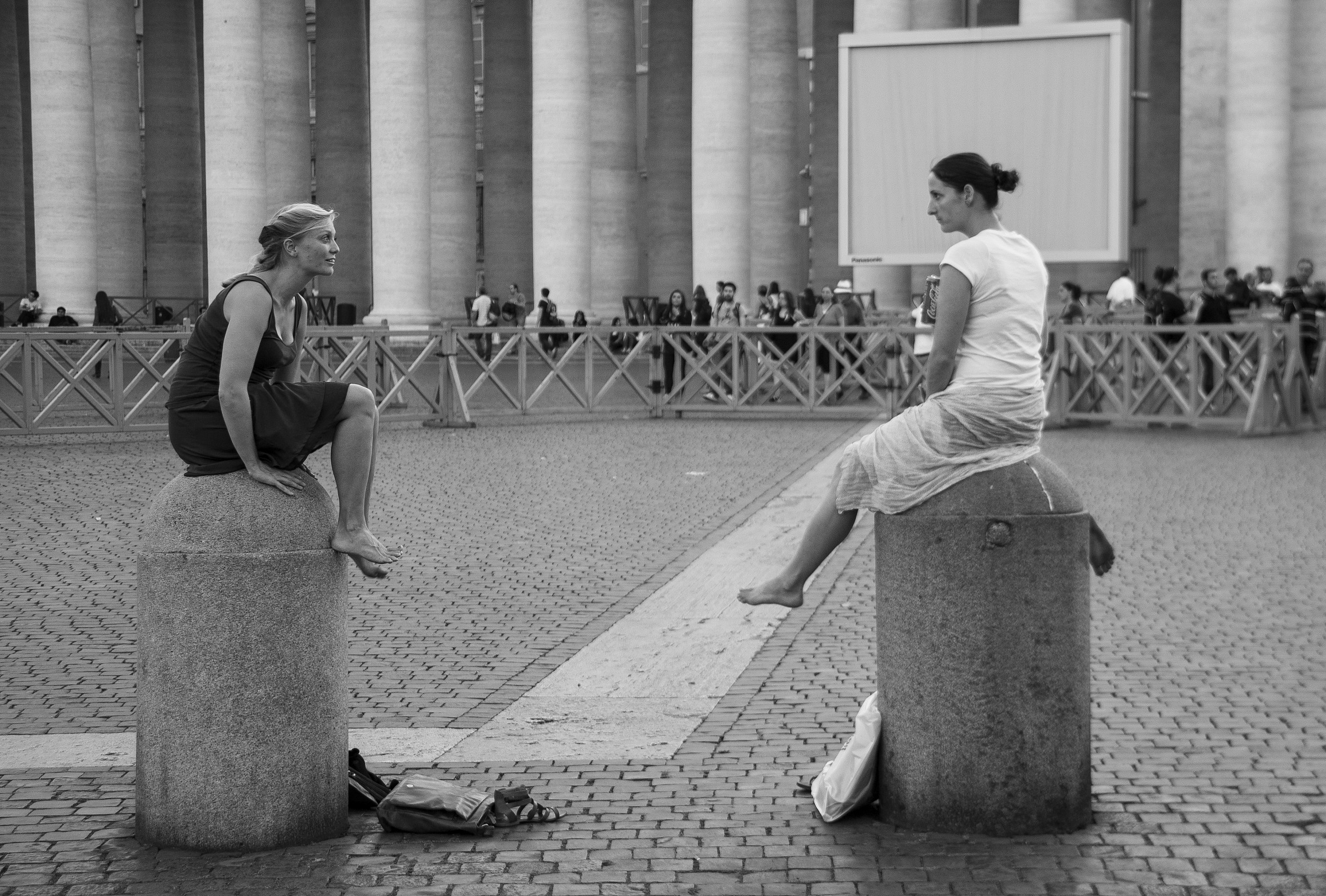 look into my eyes and see who laughs first