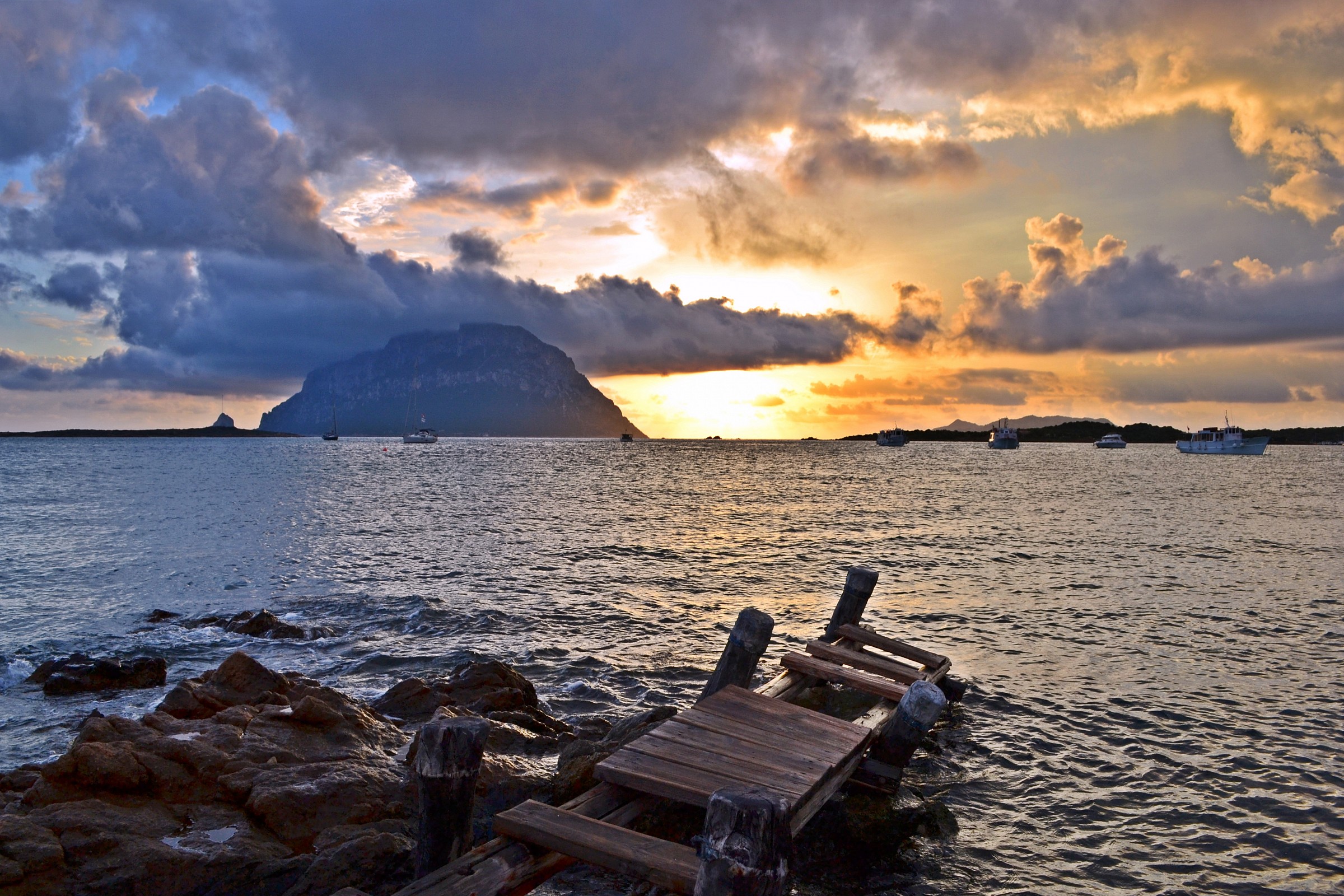 Sunrise over Tavolara