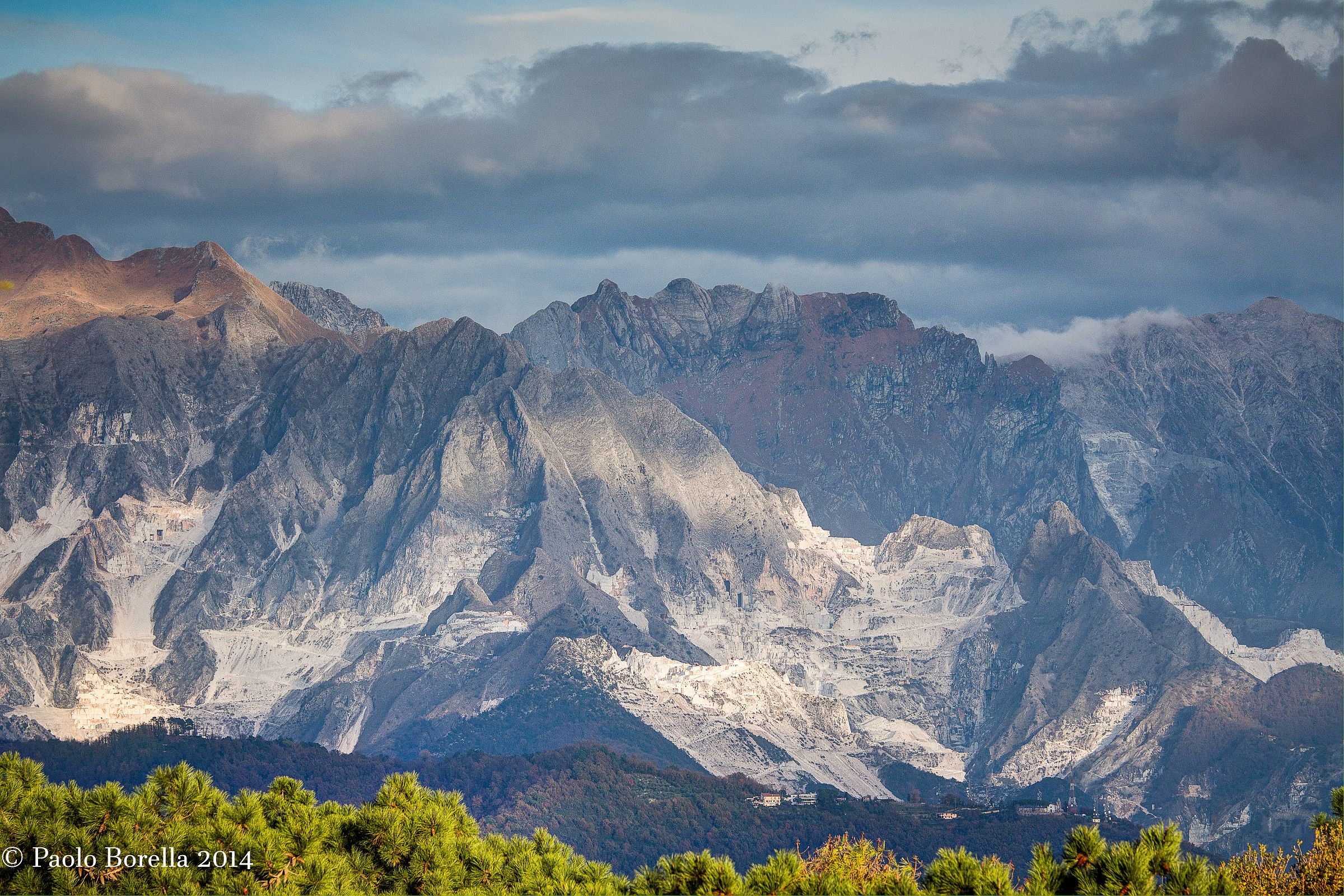 Carrara marble quarries