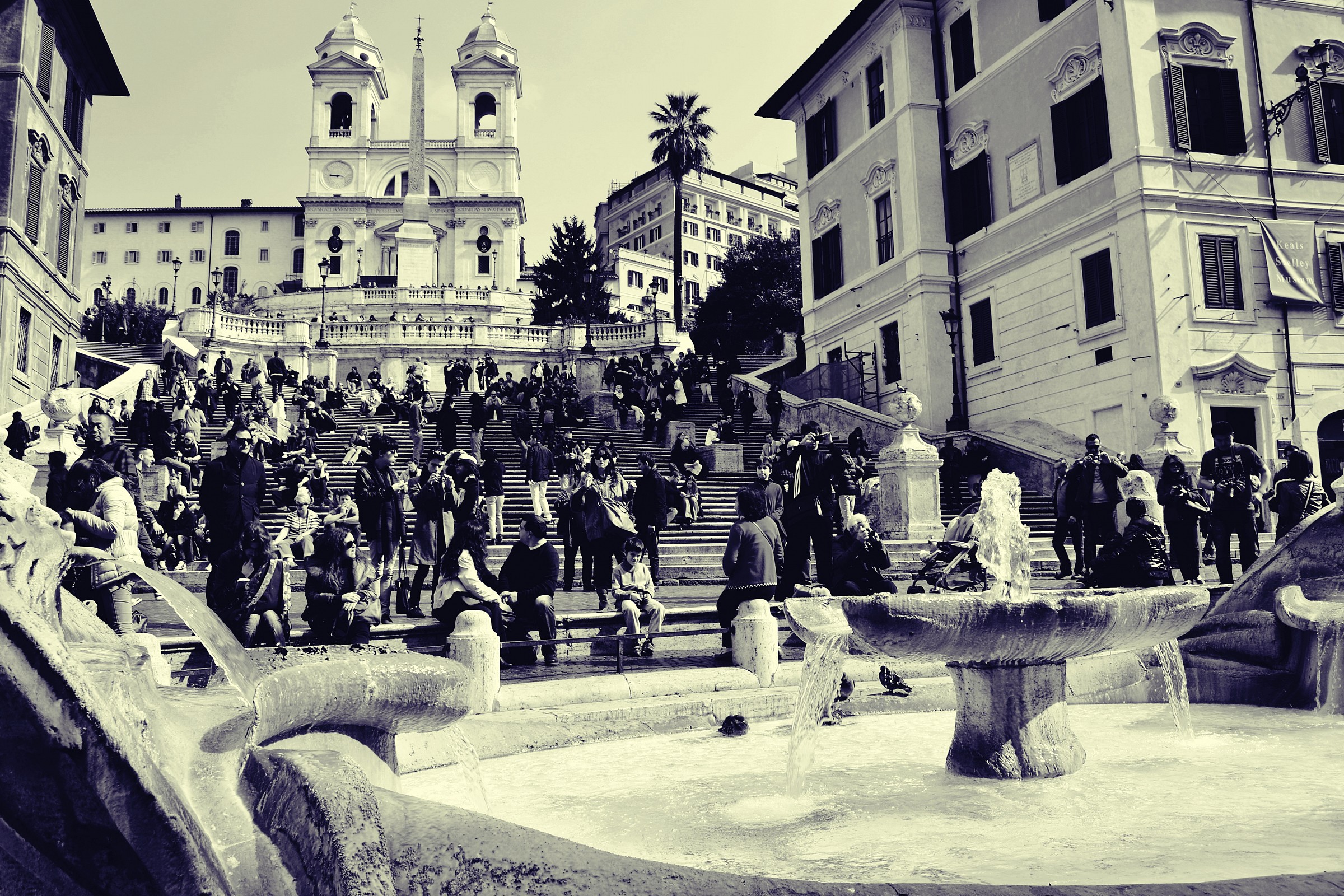 Trinity of the mountains from the old tub