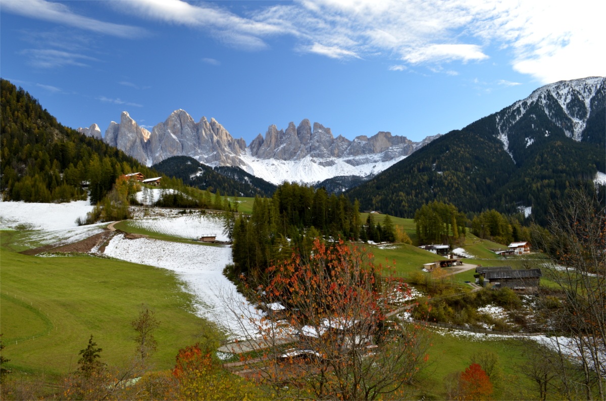 The Odle from Santa Magdalena Funes