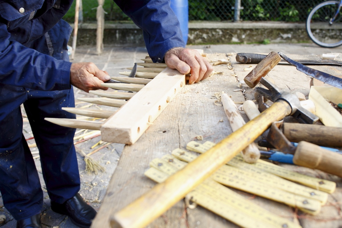 traditional processing local wood