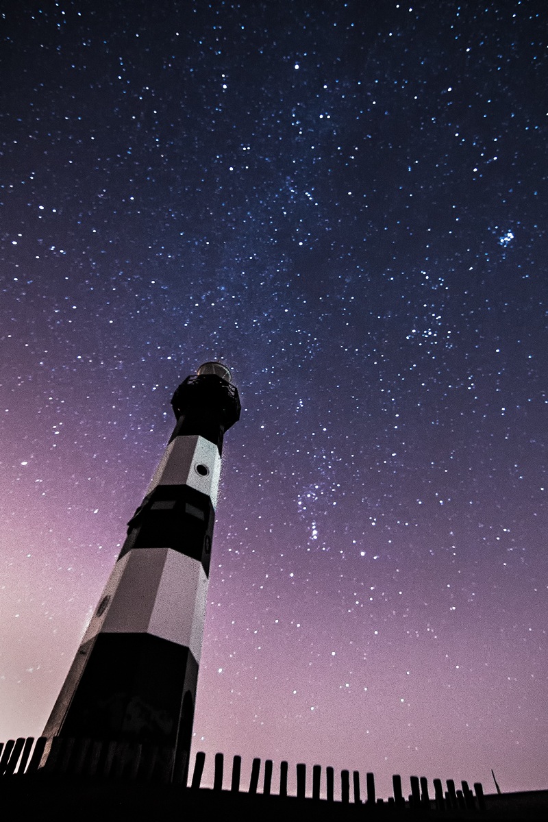 The lighthouse and the belt of Orion