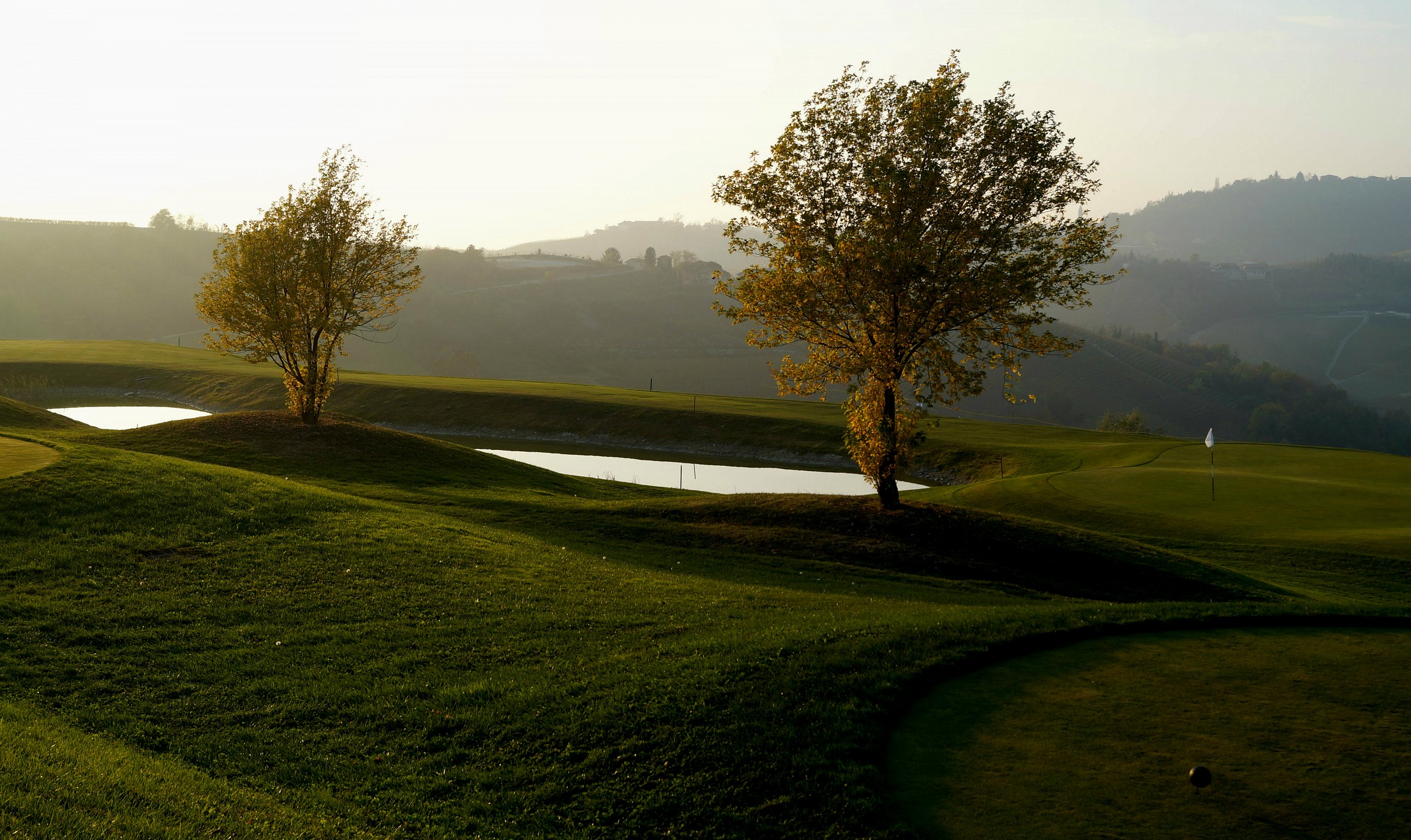 The sun in the hole ...