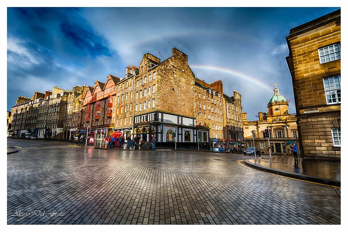 Doppio arcobaleno sul Miglio Reale(Edimburgo)