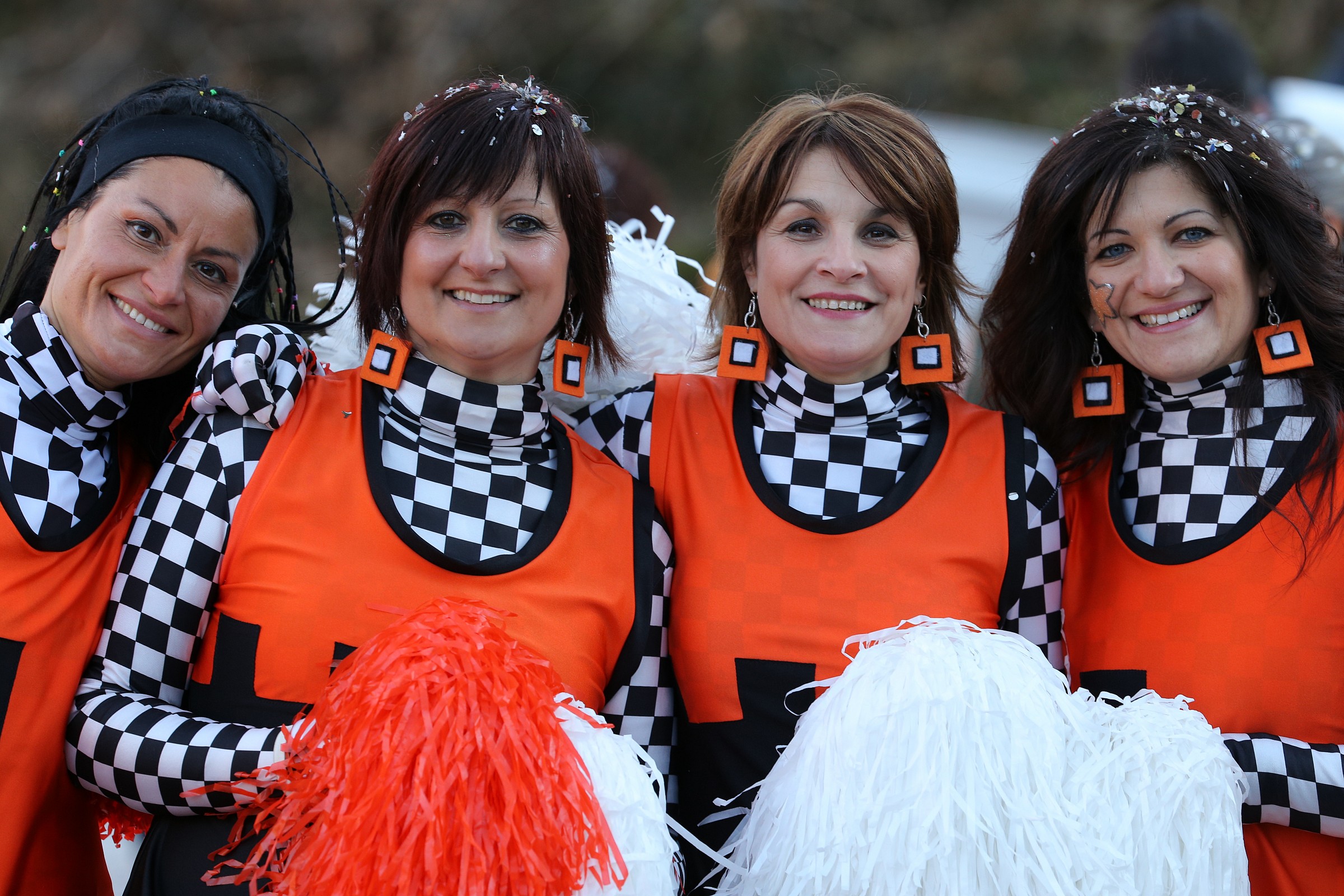 smiling front of the camera .....