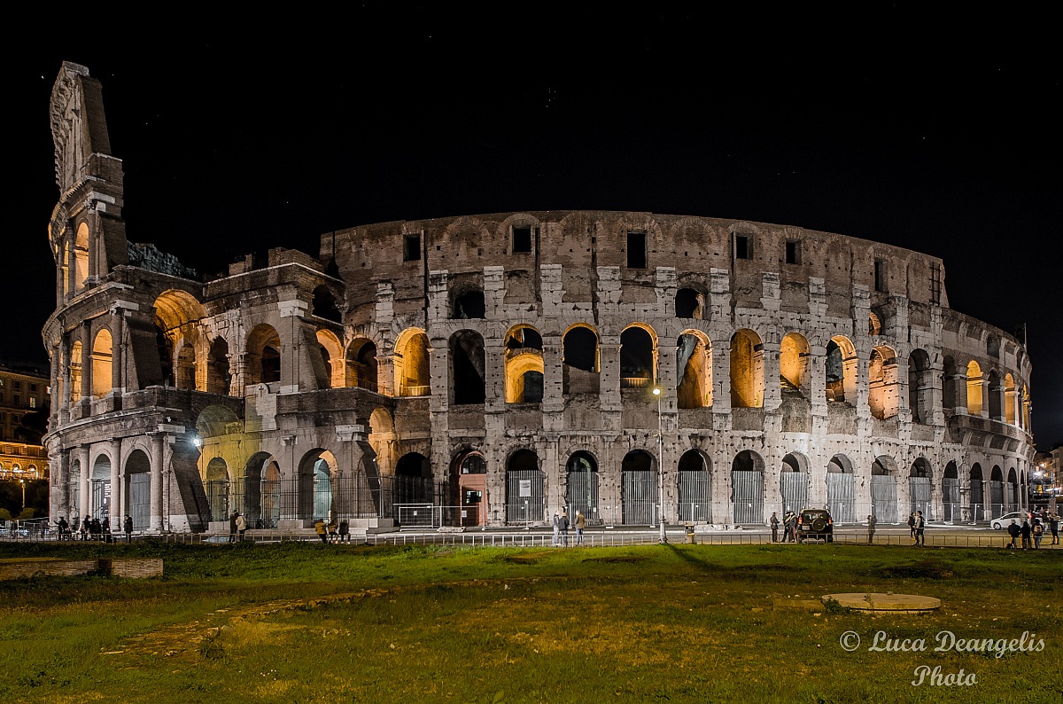 Colosseum by night