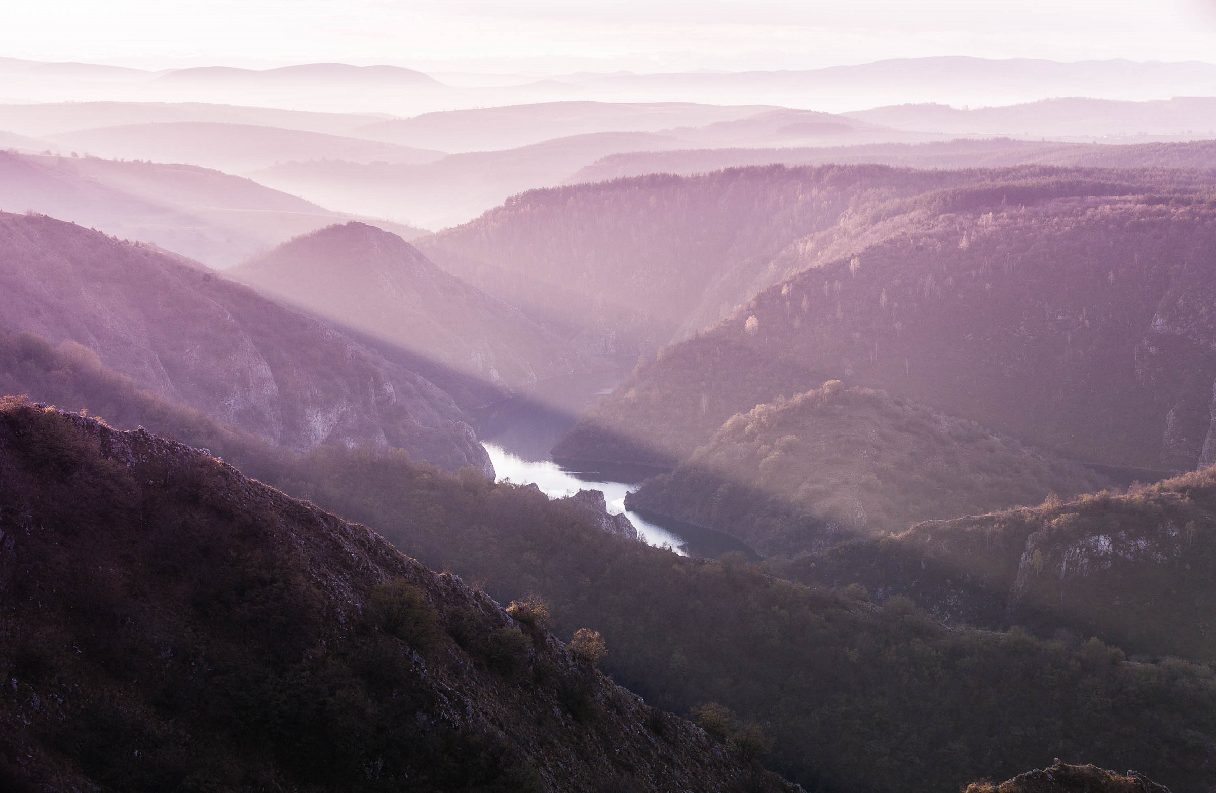 Il canyon Unats al sorgere del sole