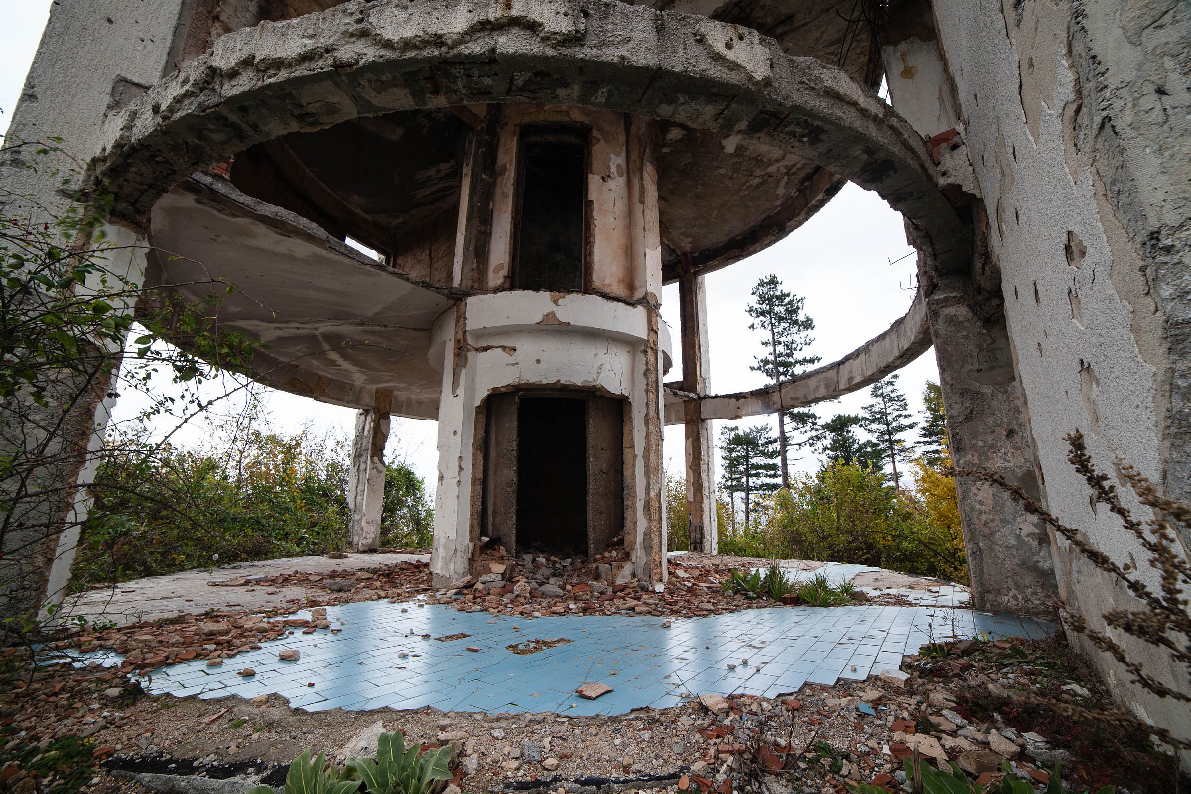 Osservatorio abbandonata vicino Sarajevo