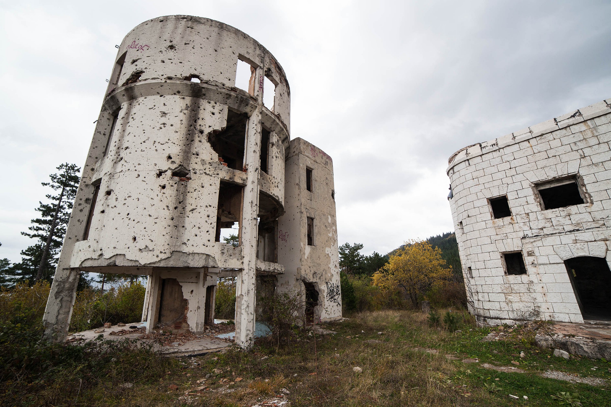 Osservatorio abbandonata vicino Sarajevo