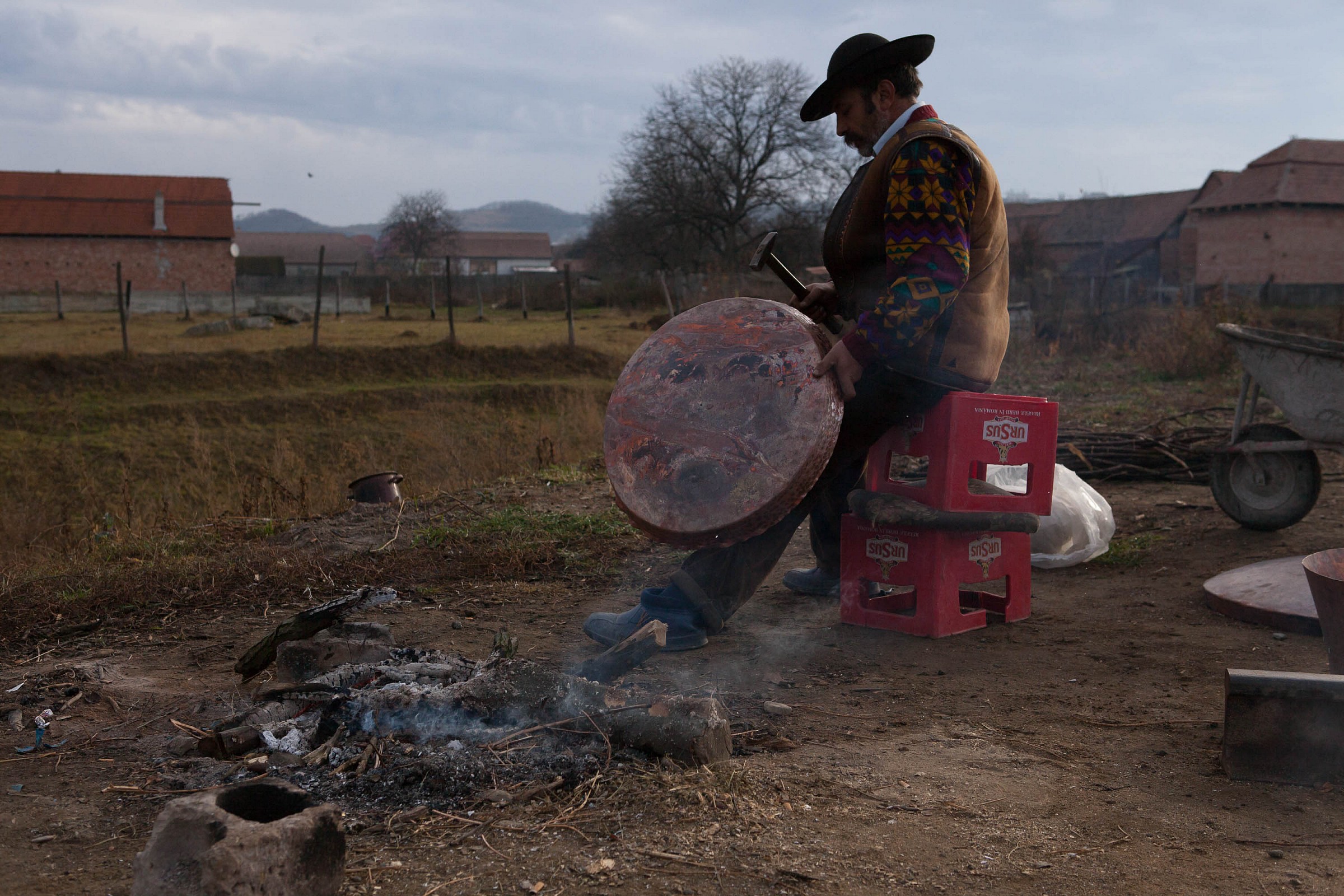 Nel villaggio Romani in Transilvania, Romania