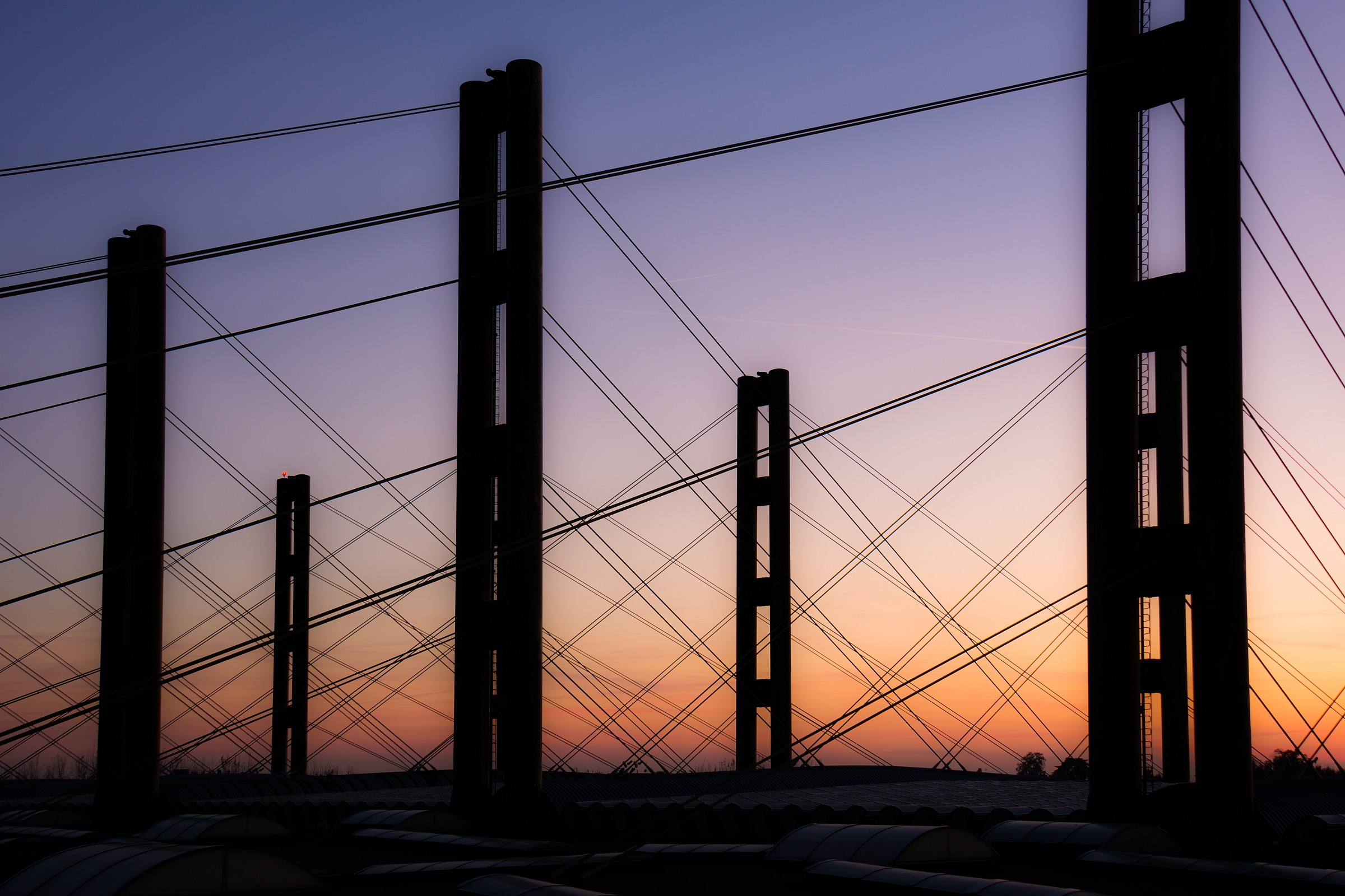 Tensions .... at sunset.