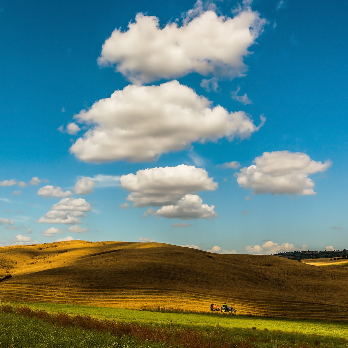 Threshing with light