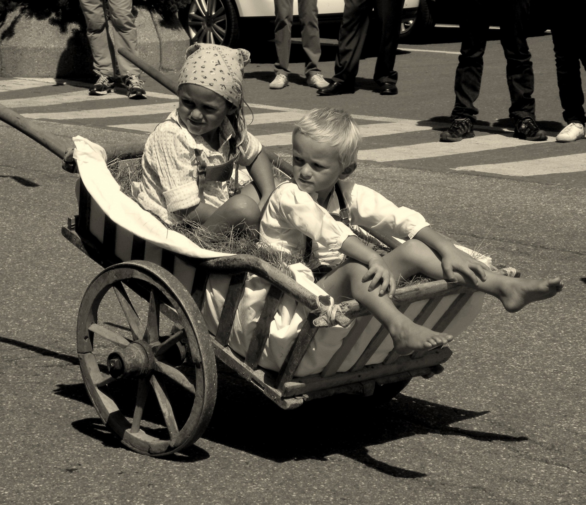 The little cart of straw