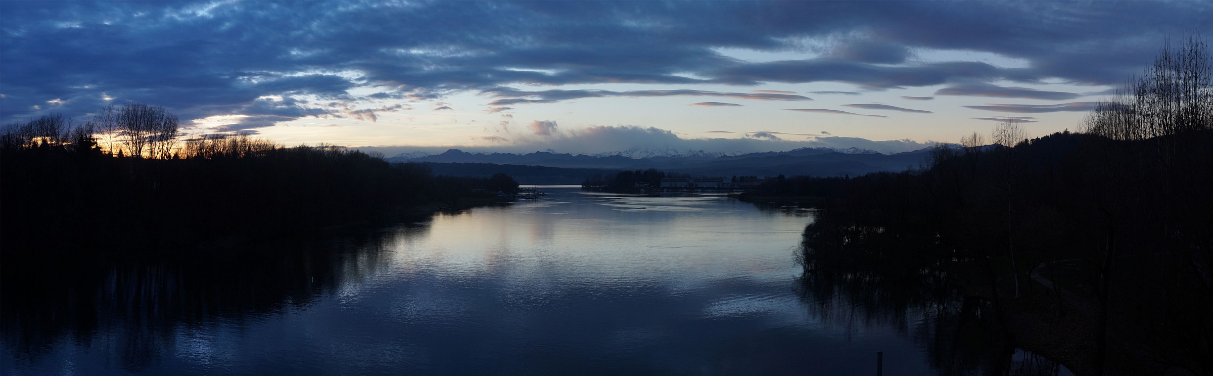 Sunset in late autumn