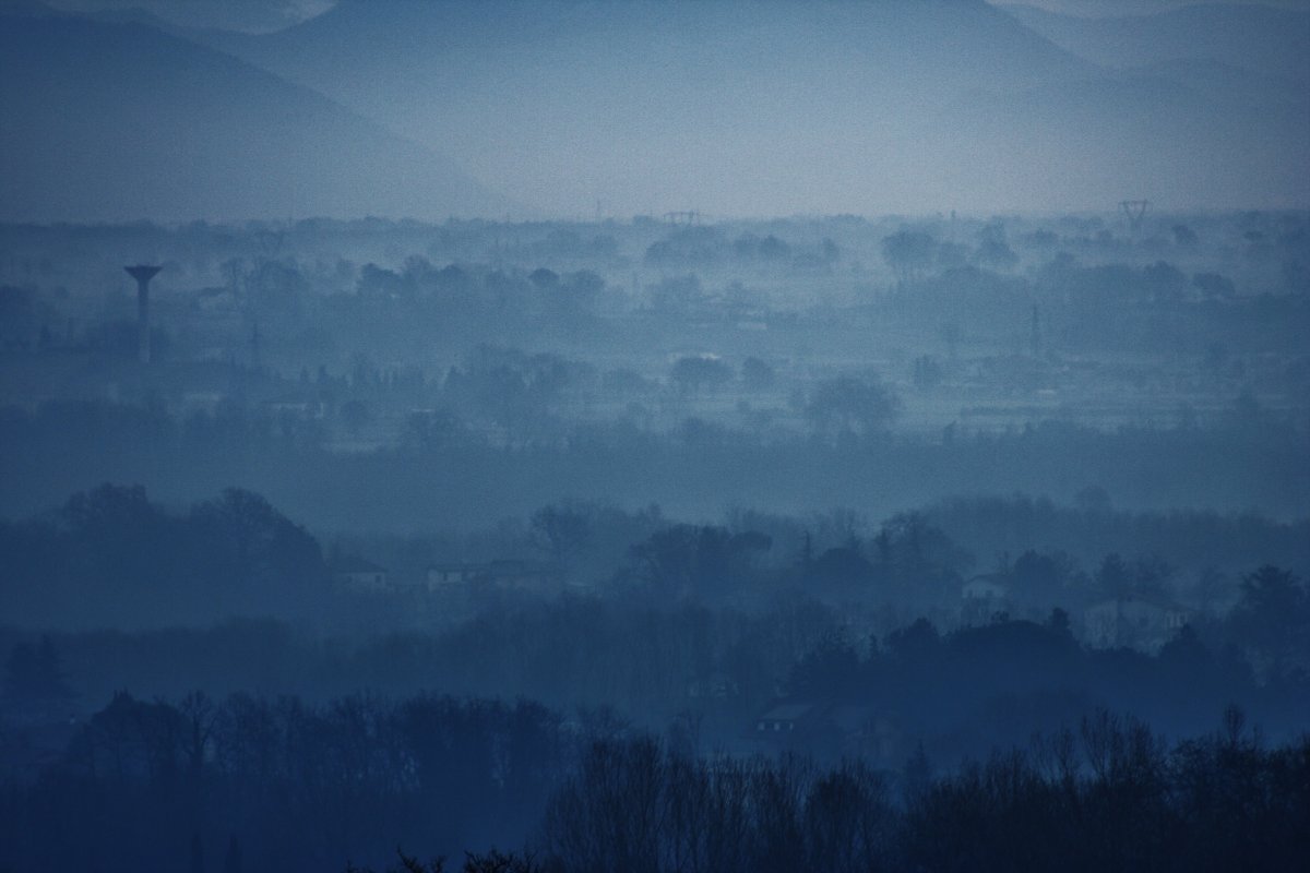 Landscape of the Valle del Liri in the morning