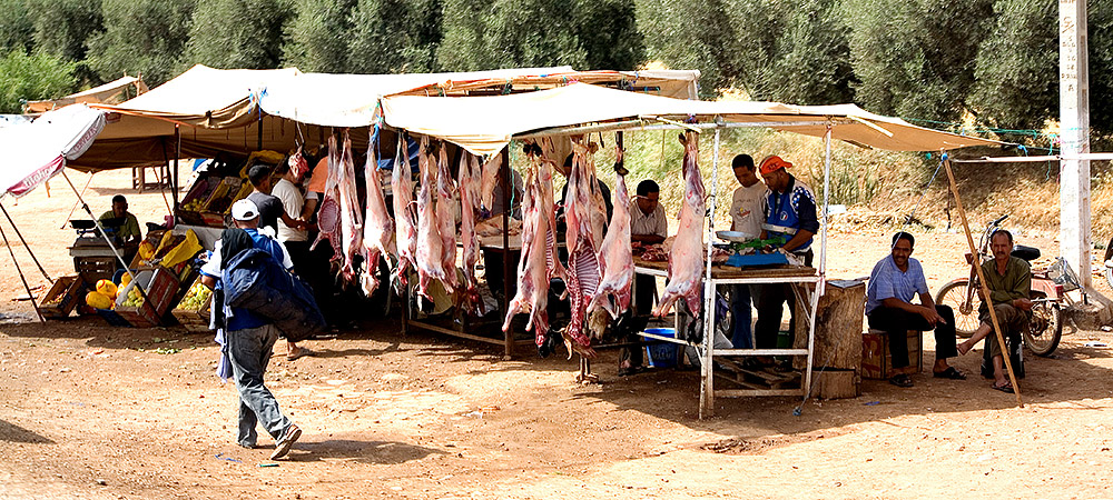 Macelleria all'aperto