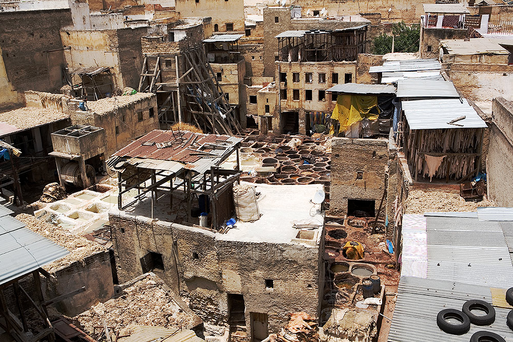 Concerie della pelle di Fez