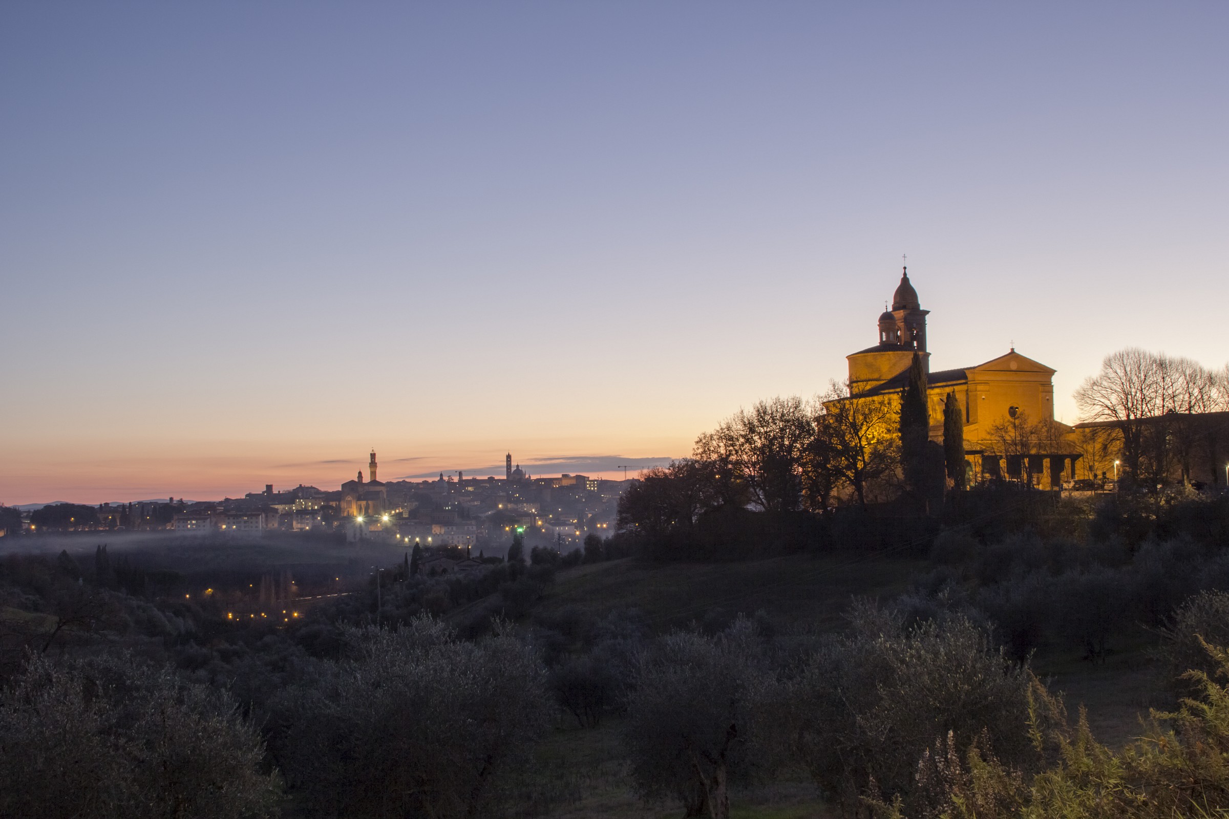 Tramonto su Siena