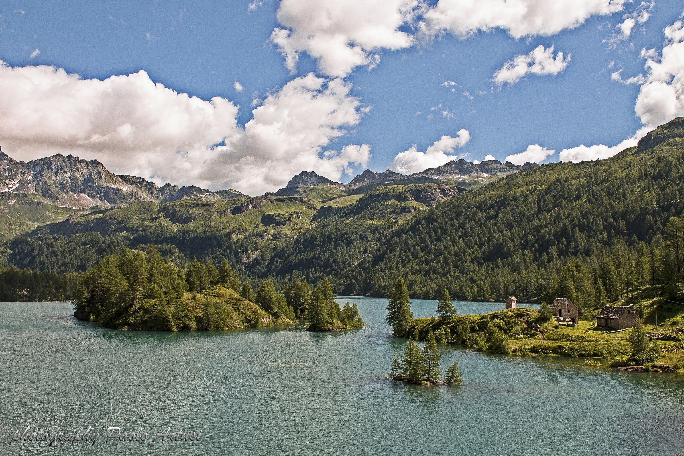 Stillness of the lake.