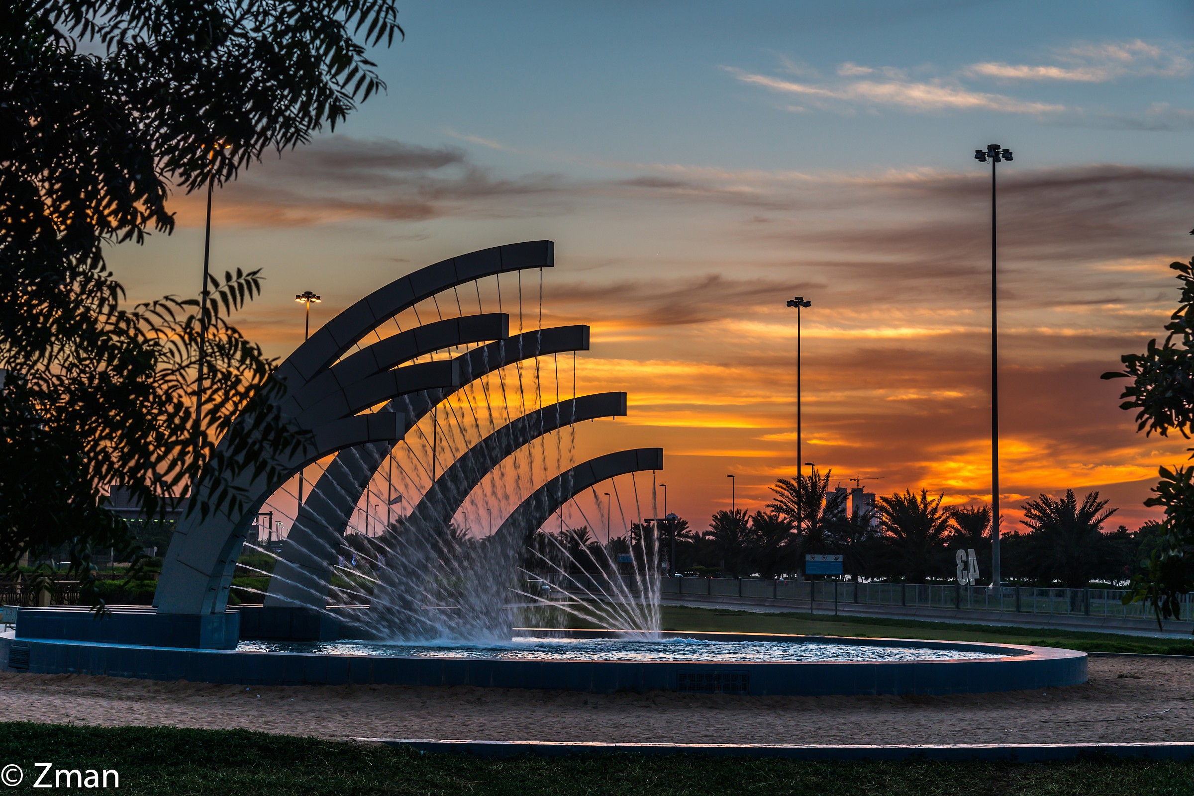 Sunset on Dec 6 in Abu Dhabi