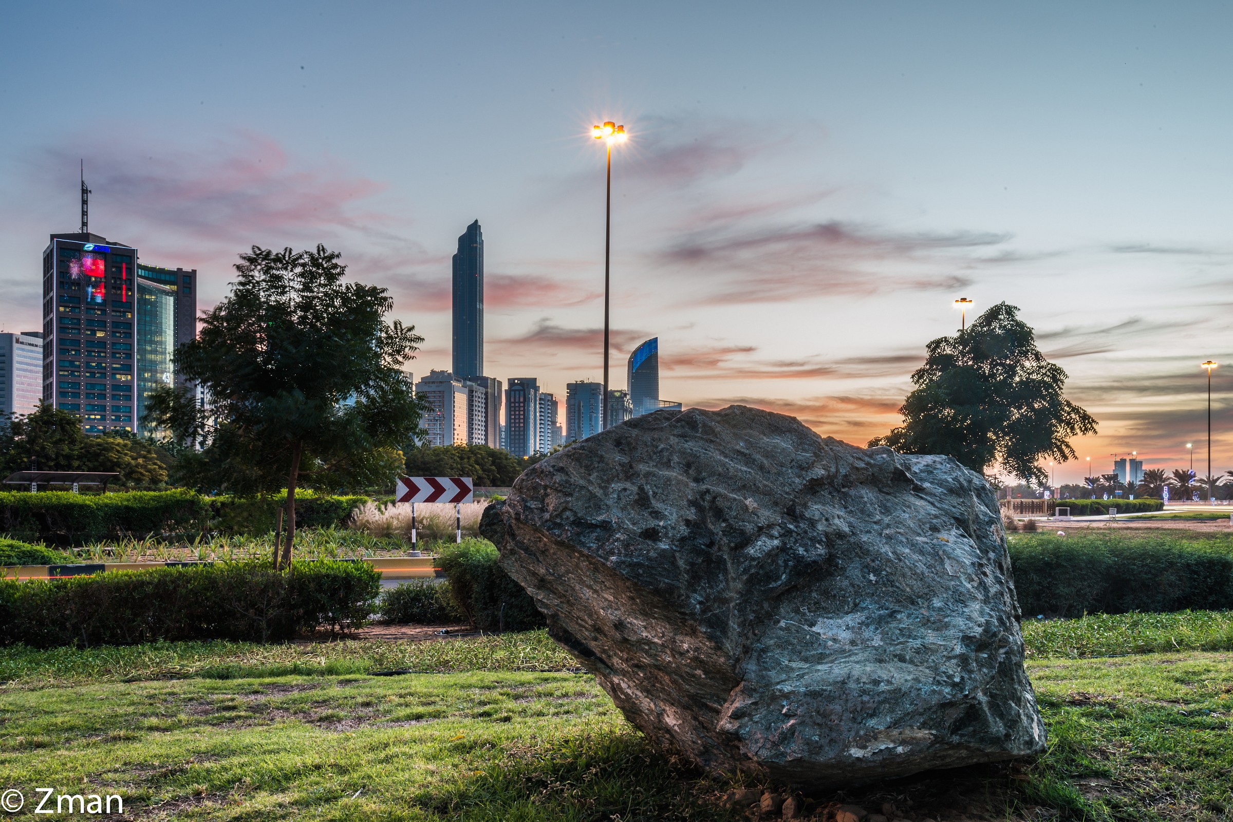 Sunset on Dec 6 in Abu Dhabi