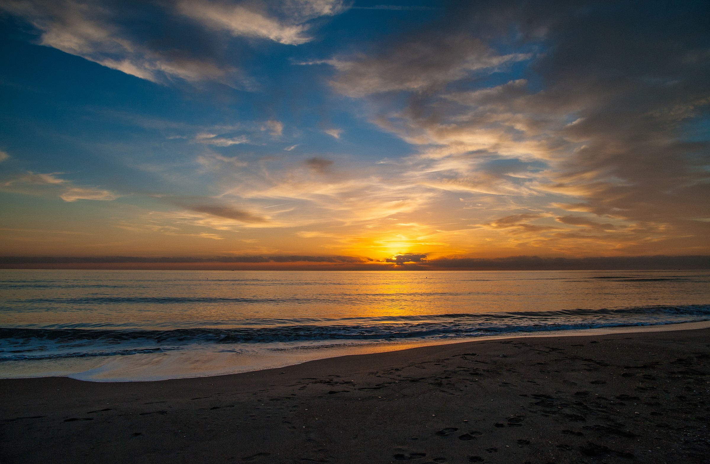 Winter Sunsen on tyrrhenian sea ....
