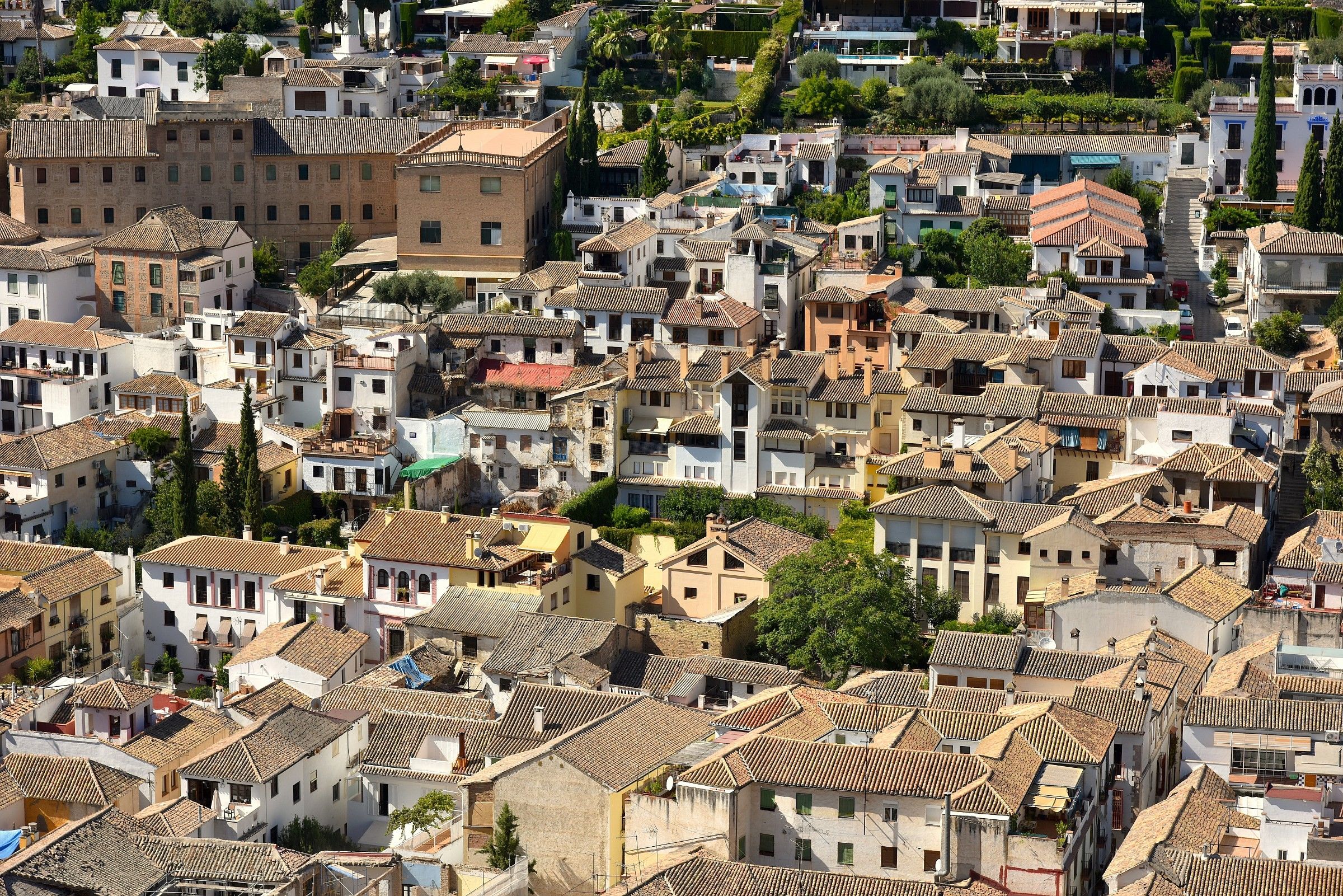 Granada dalle finestre dell' Alhambra
