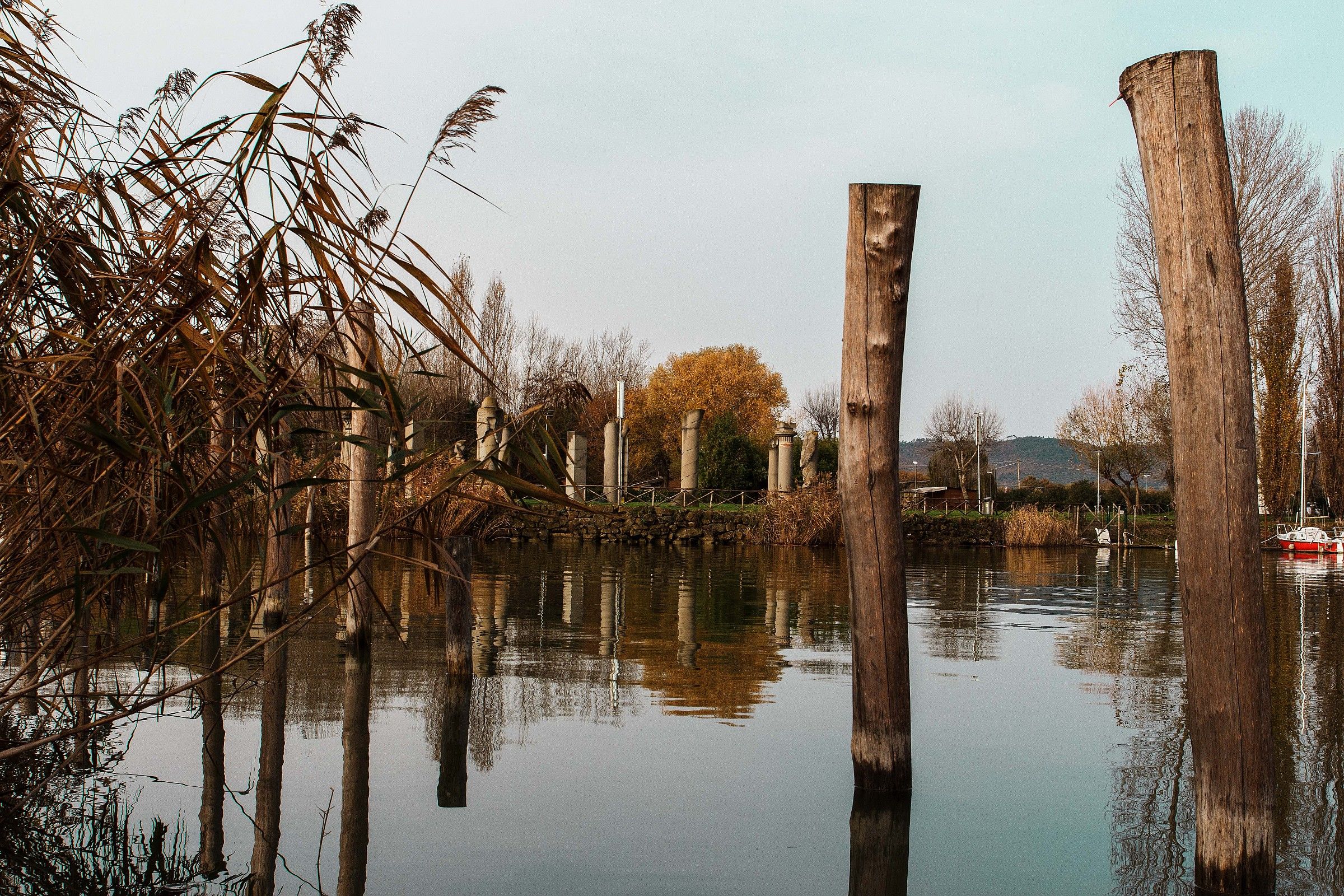 The stillness of the lake
