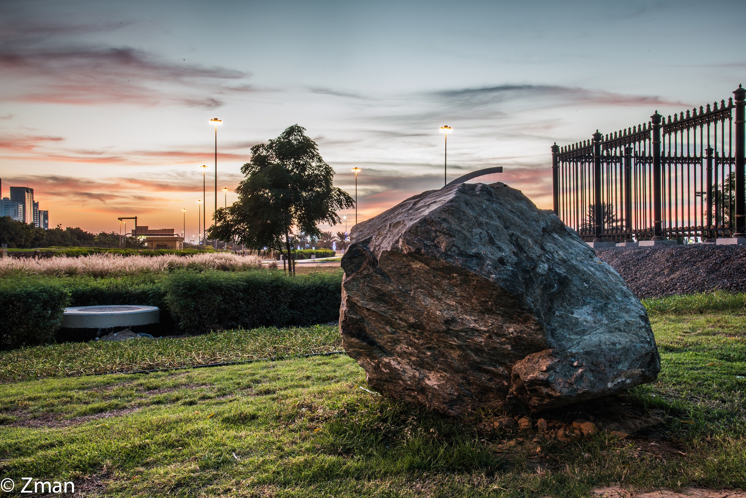 Sunset on Dec 6 in Abu Dhabi