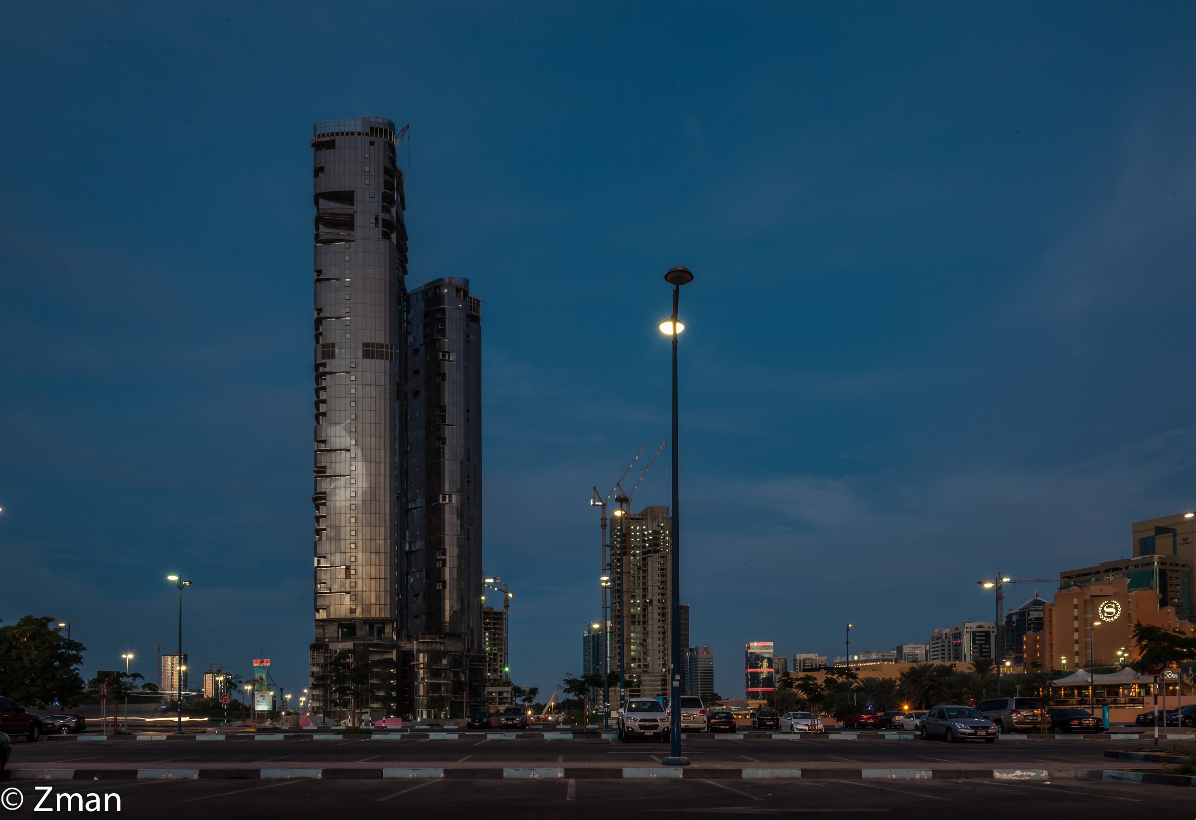 Sunset on Dec 6 in Abu Dhabi