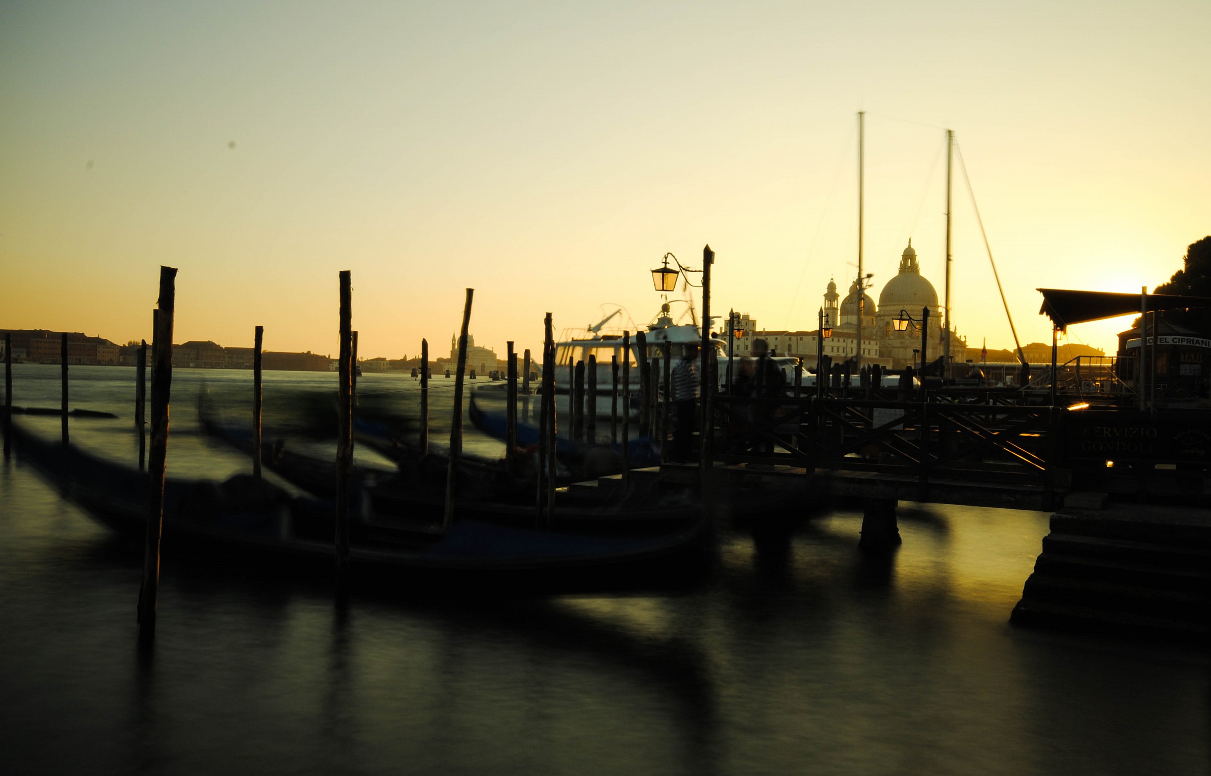 Sunset in the lagoon