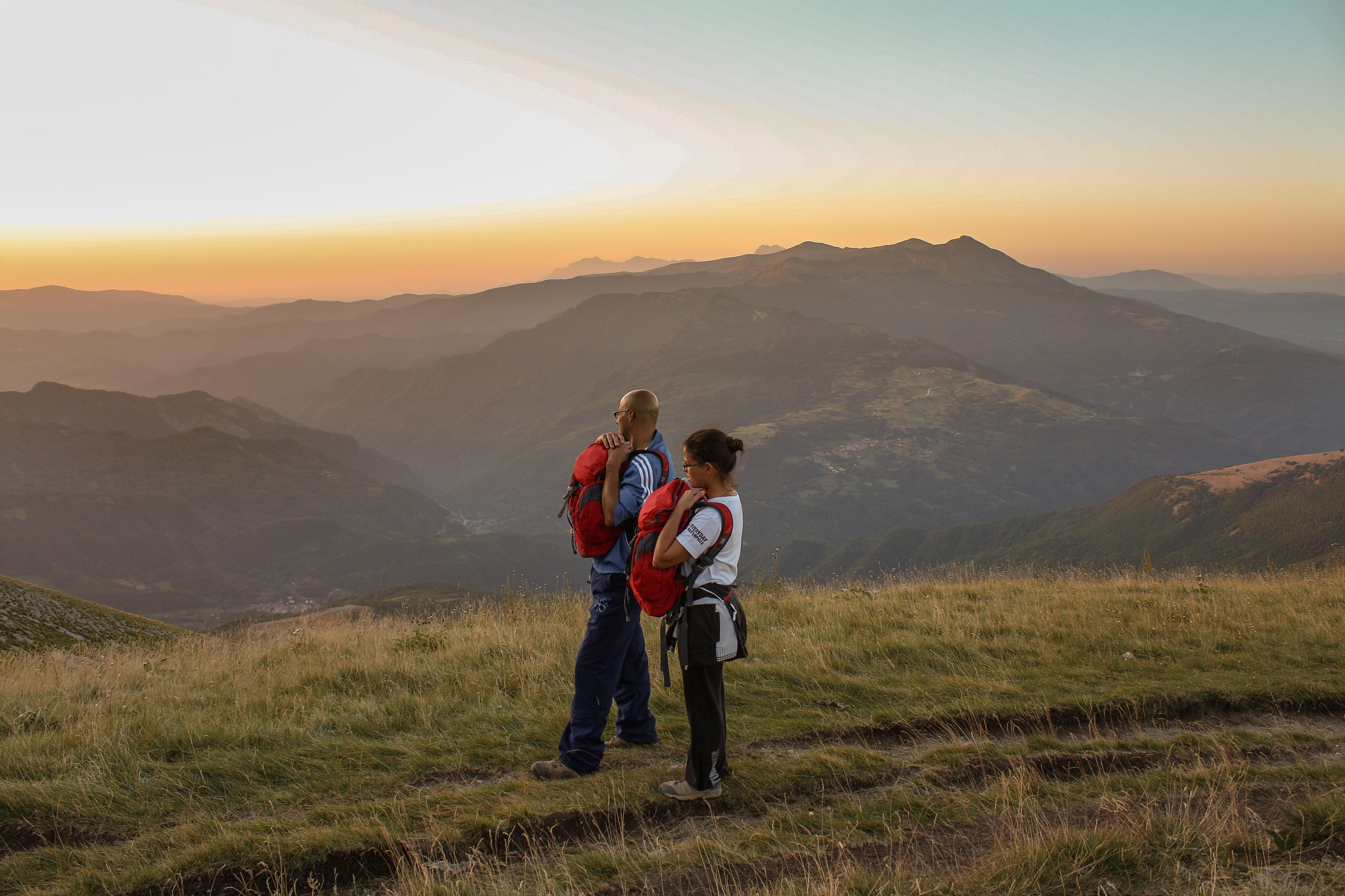 The sunset comes .... but the road is still long ....