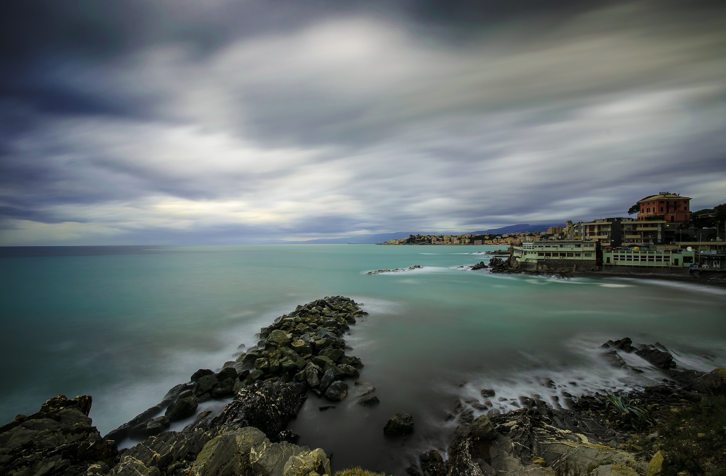 Genova-Quarto, una mattina tempestosa...