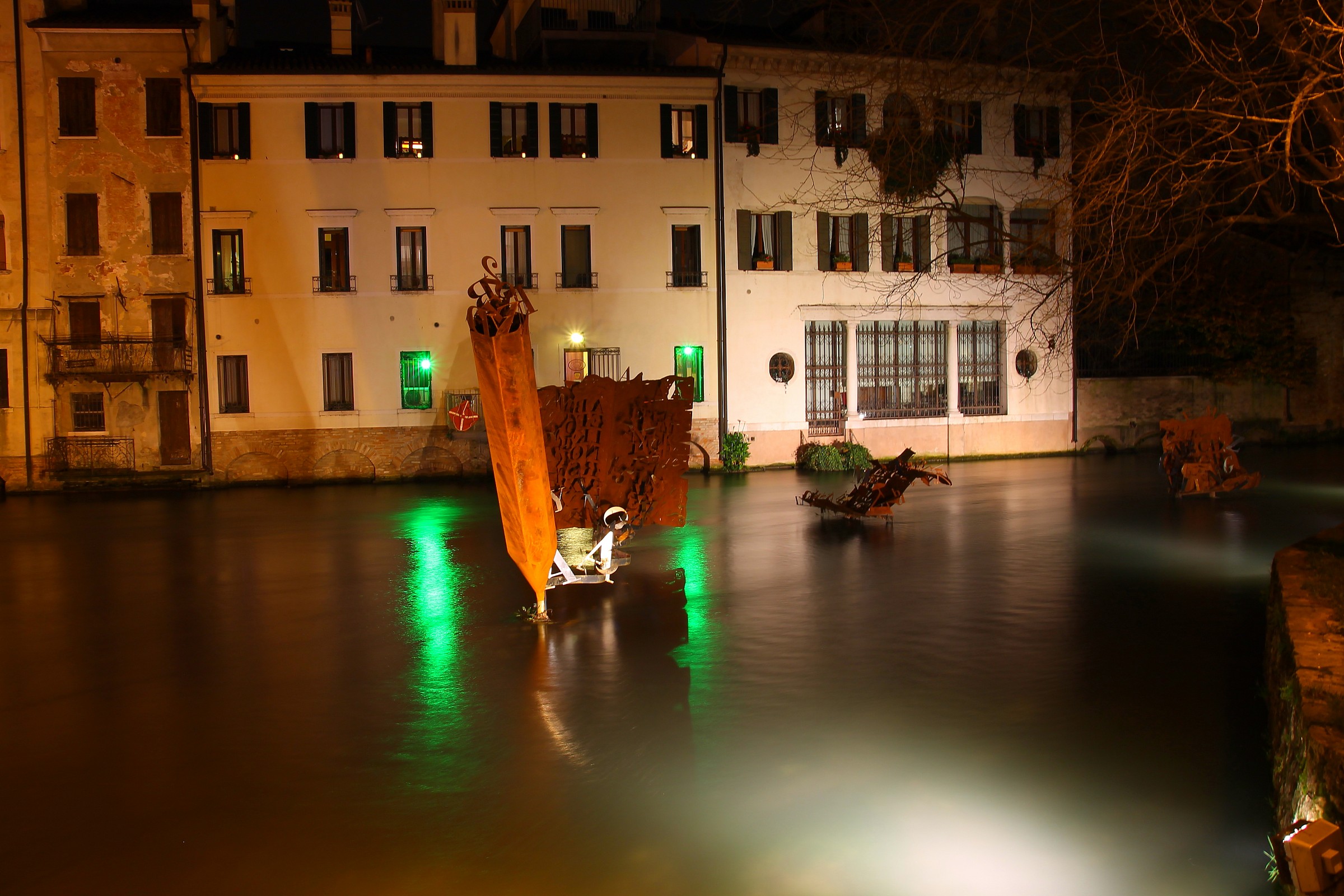 Scorci di Treviso al calar della sera