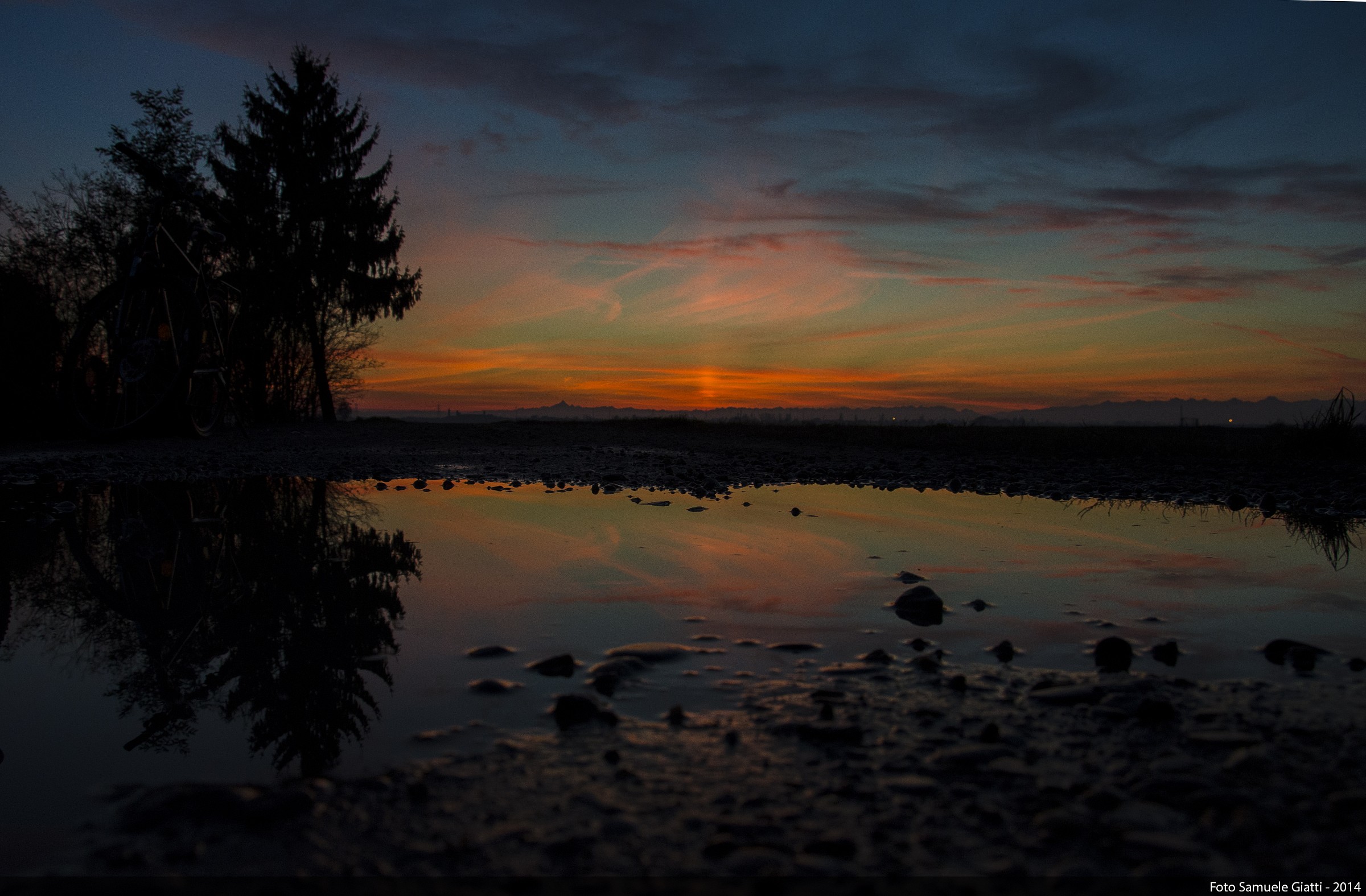 Riflessi al tramonto