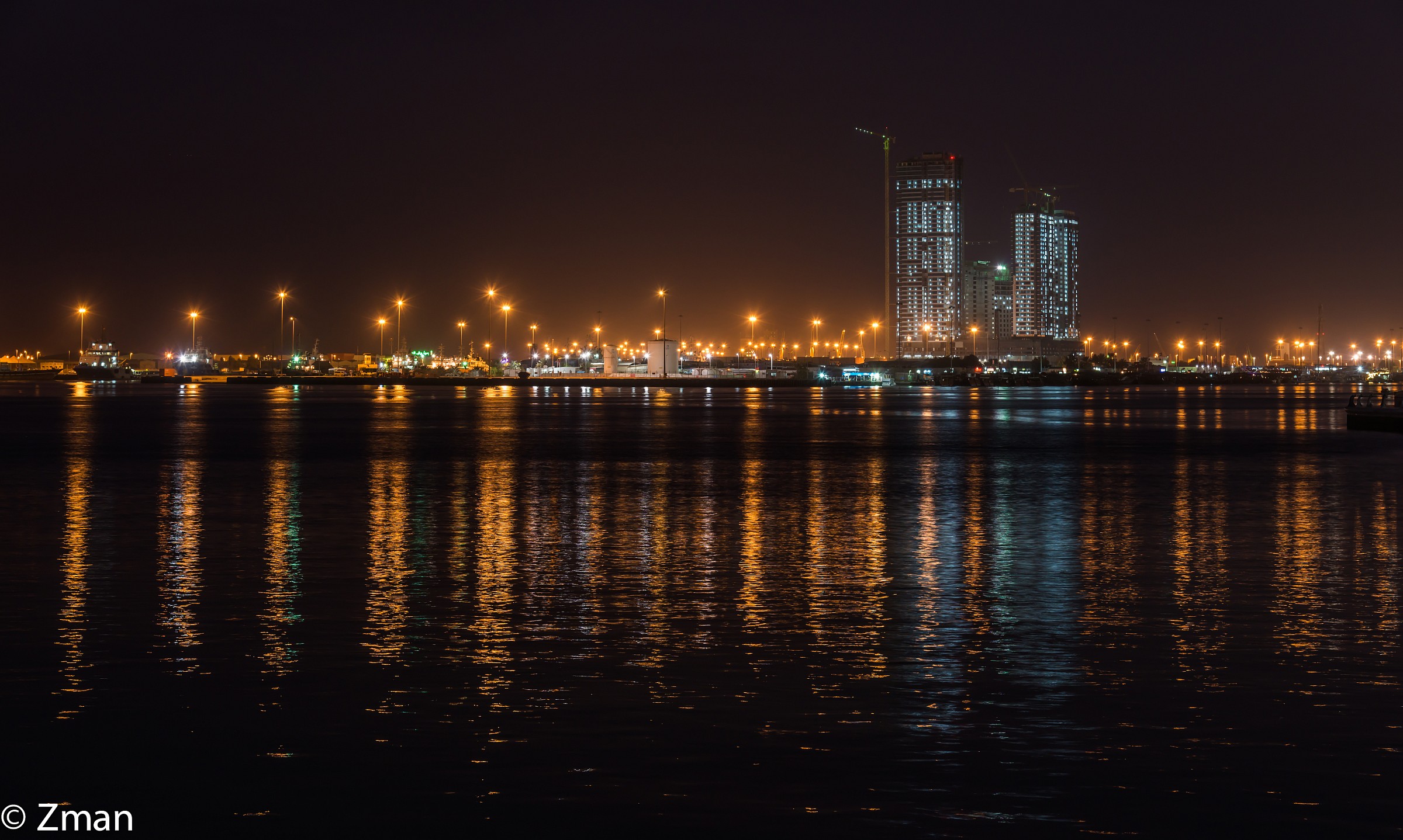 The Fishing Harbour at Night