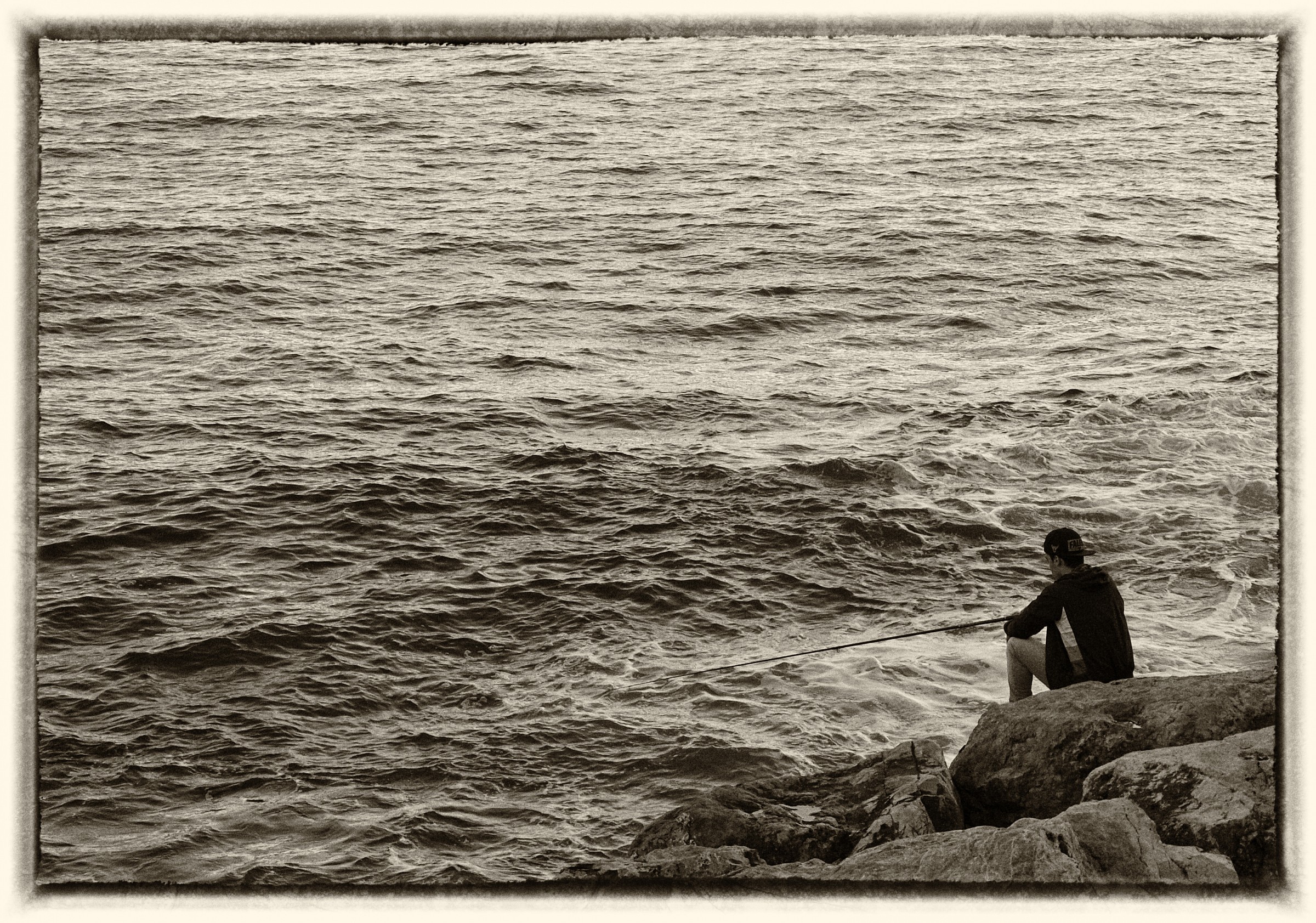 fisherman thoughtfully