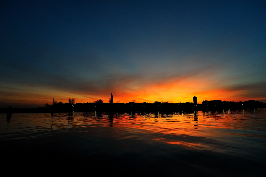 Burano al tramonto