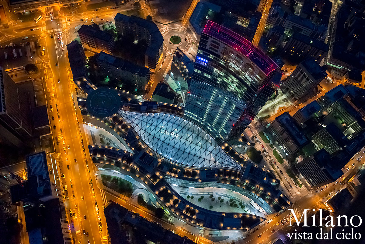 Palazzo della Regione Milano - Fotografia Aerea