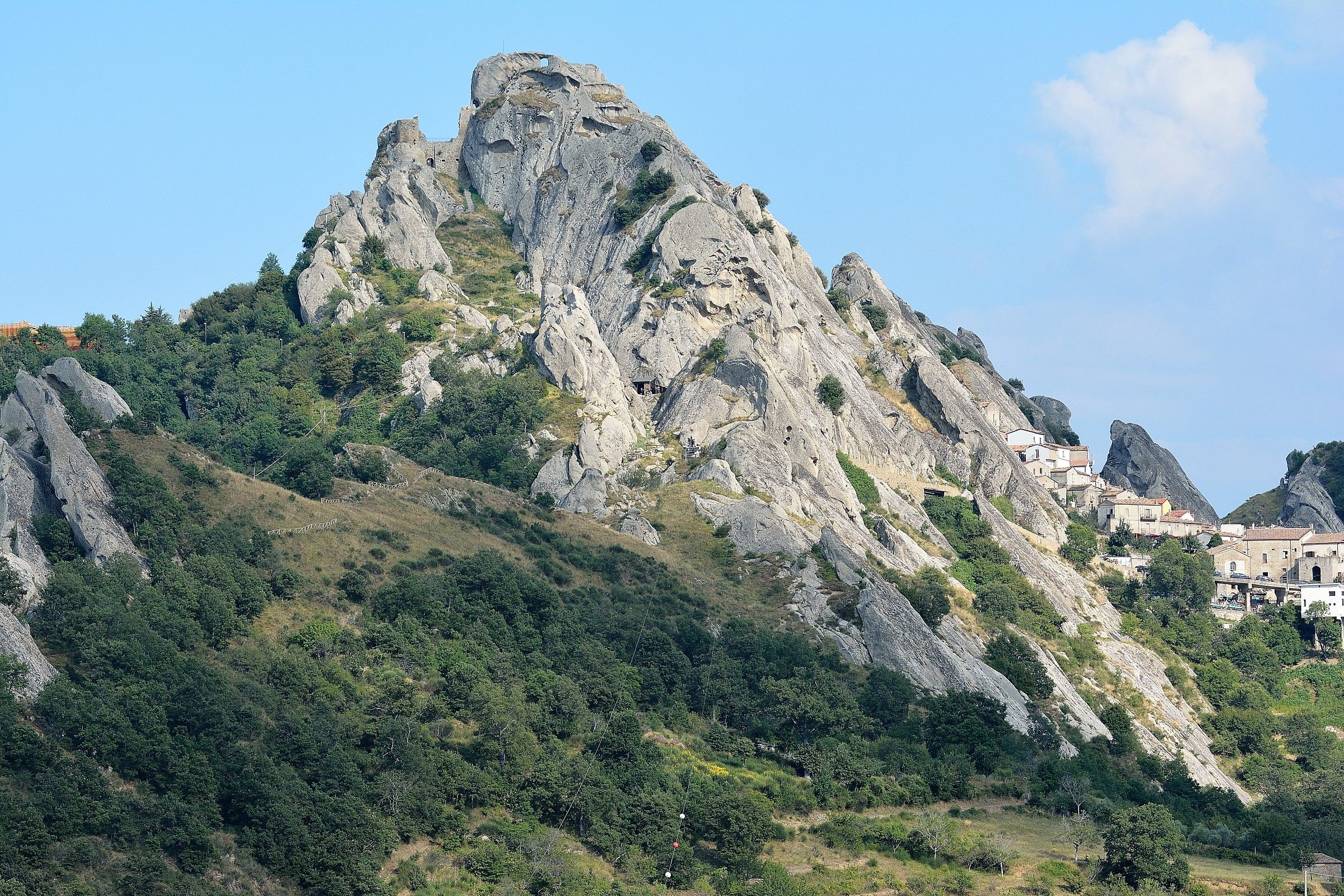 la partenza da Pietrapertosa