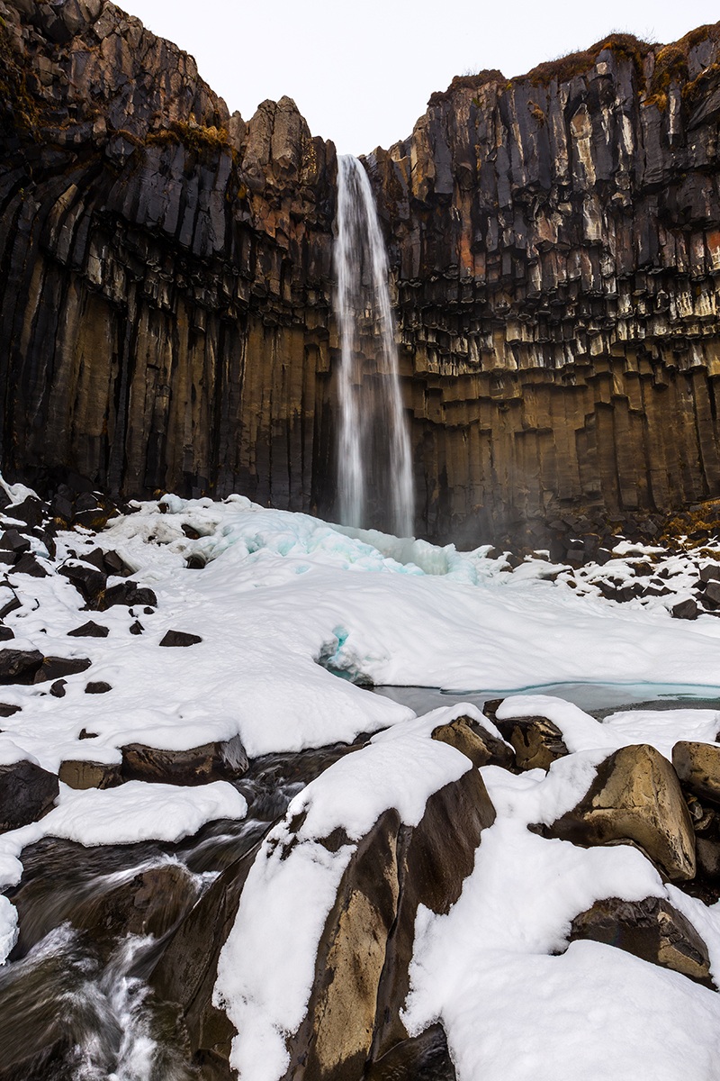 The waterfall Svartifoss