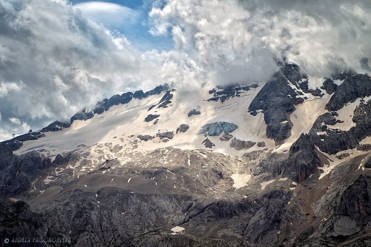 Il ghiacciaio della Marmolada